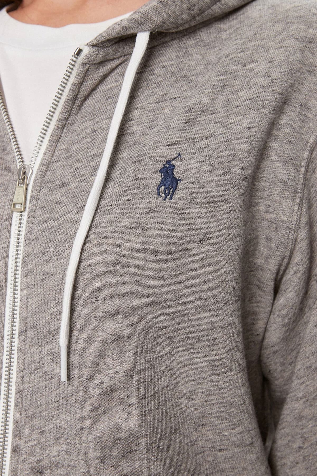 RALPH LAUREN POLO ΖΑΚΕΤΑ ΦΟΥΤΕΡ ΚΟΥΚΟΥΛΑ ΓΚΡΙ