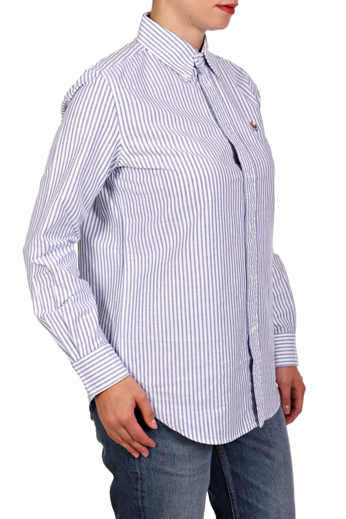 RALPH LAUREN ΠΟΥΚΑΜΙΣΟ CLASSICS ΡΙΓΕ ΜΠΛΕ