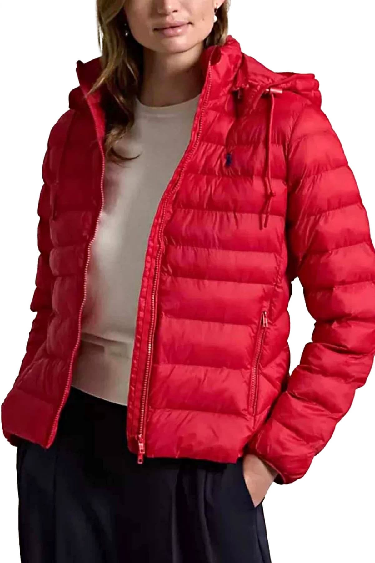 RALPH LAUREN ΜΠΟΥΦΑΝ CLASSICS ΦΟΥΣΚΩΤΟ ΠΟΥΠΟΥΛΟ ΑΠΟΣΠΩΜΕΝΗ ΚΟΥΚΟΥΛΑ ΚΟΚΚΙΝΟ