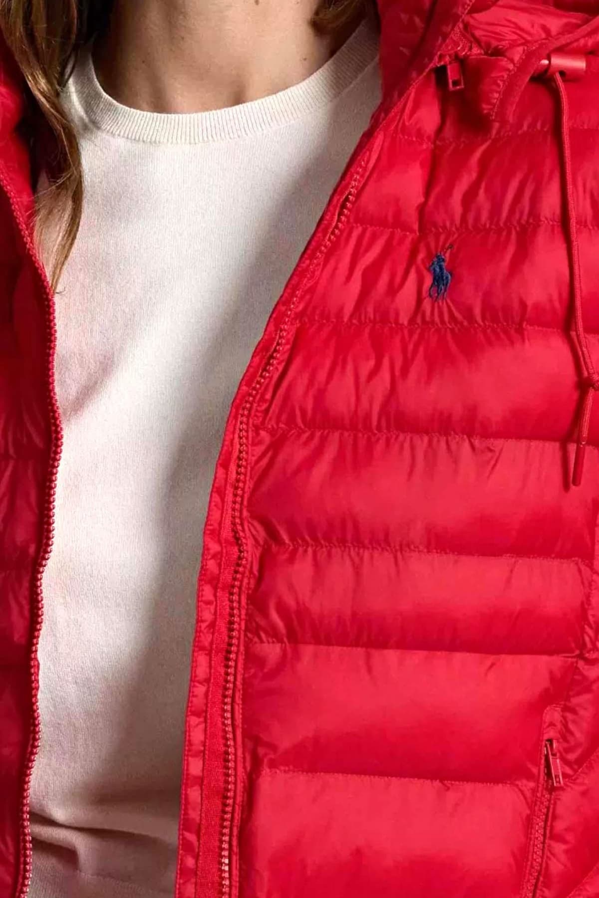 RALPH LAUREN ΜΠΟΥΦΑΝ CLASSICS ΦΟΥΣΚΩΤΟ ΠΟΥΠΟΥΛΟ ΑΠΟΣΠΩΜΕΝΗ ΚΟΥΚΟΥΛΑ ΚΟΚΚΙΝΟ