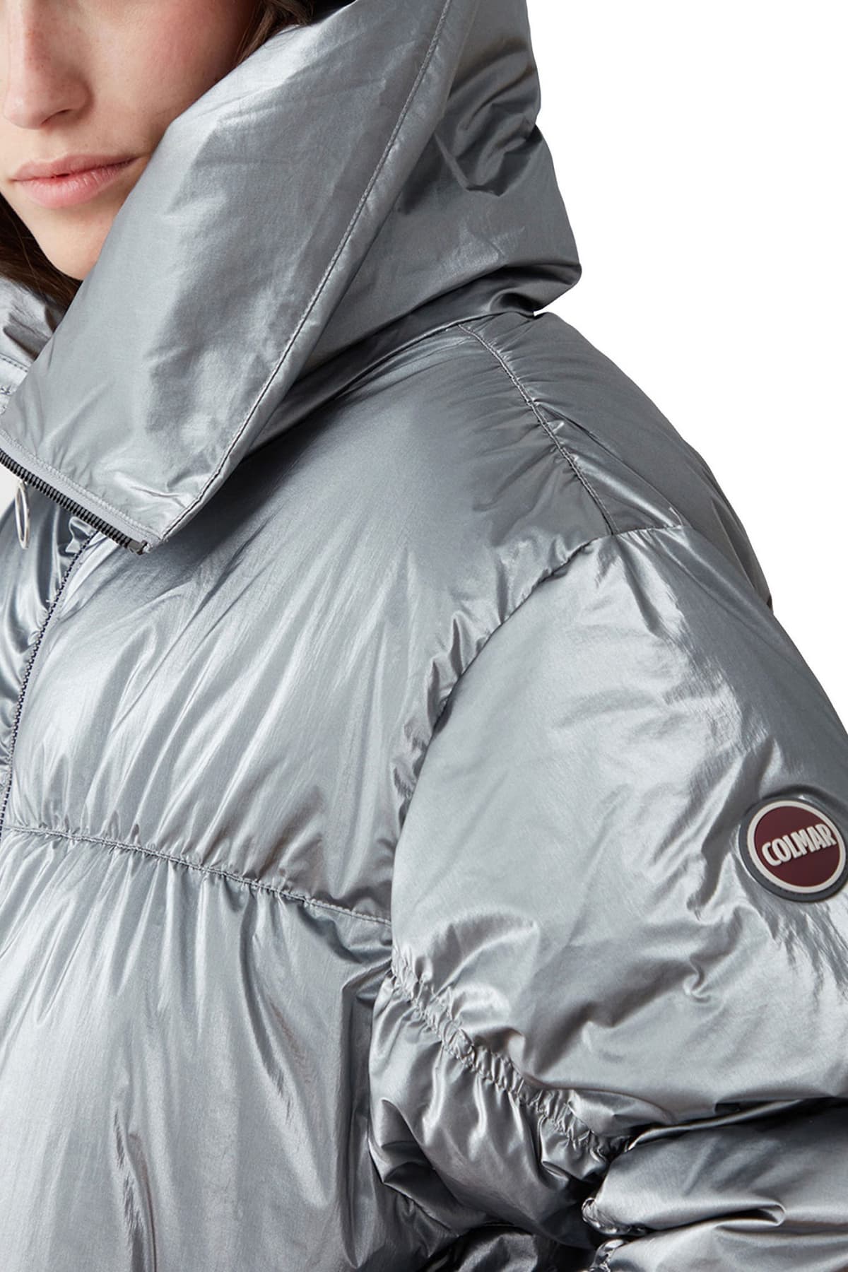 COLMAR ΜΠΟΥΦΑΝ DOWN JACKET ΦΟΥΣΚΩΤΟ ΑΣΗΜΙ ΜΕΤΑΛΛΙΖΕ
