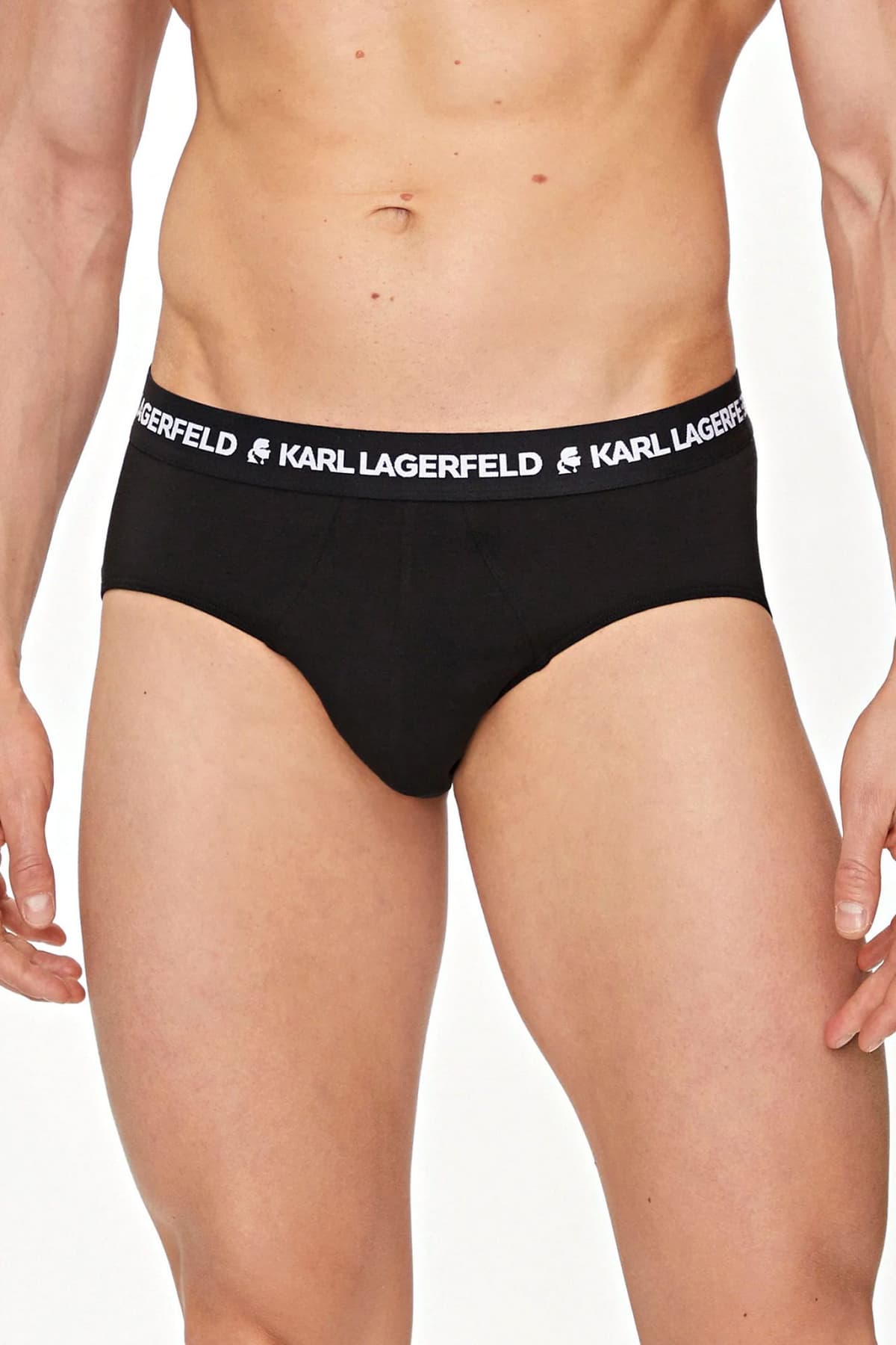 KARL LAGERFELD ΕΣΩΡΟΥΧΑ 3PACK BRIEF LOGO ΜΑΥΡΟ