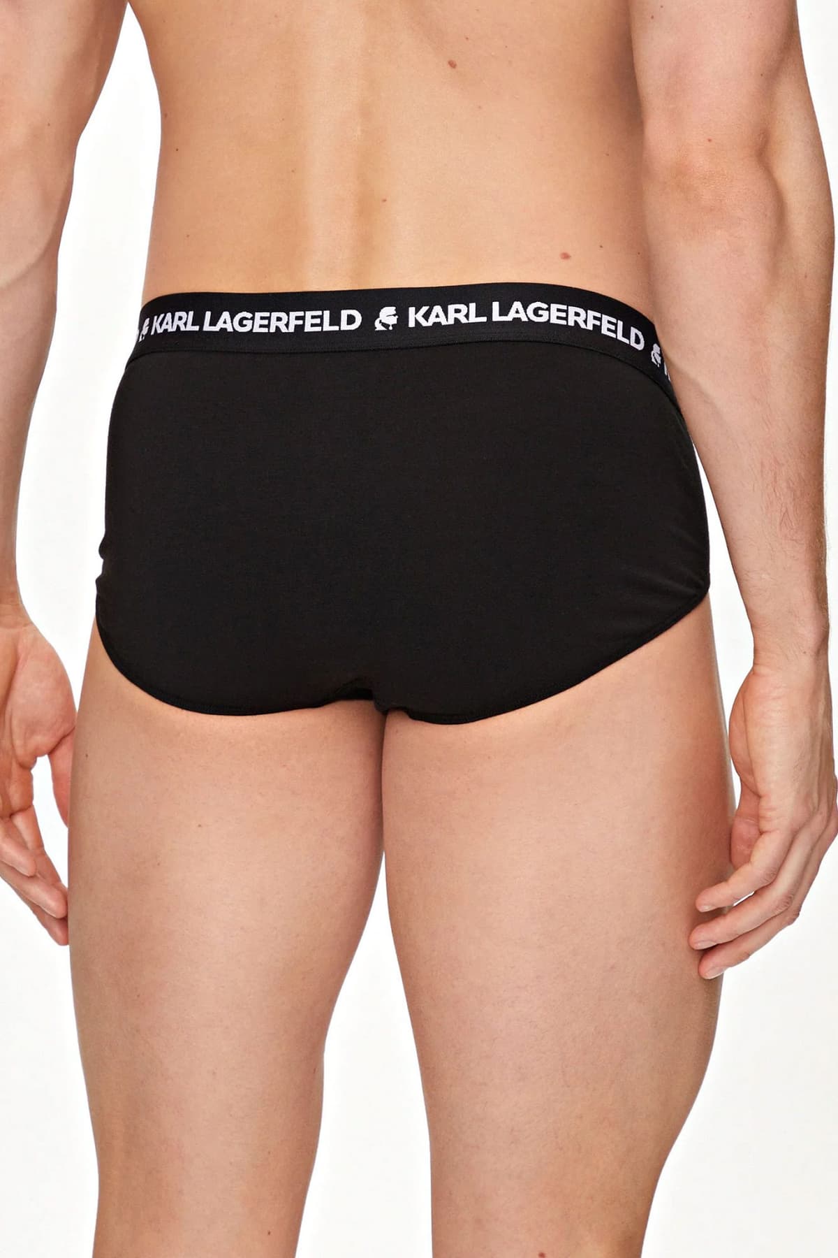 KARL LAGERFELD ΕΣΩΡΟΥΧΑ 3PACK BRIEF LOGO ΜΑΥΡΟ