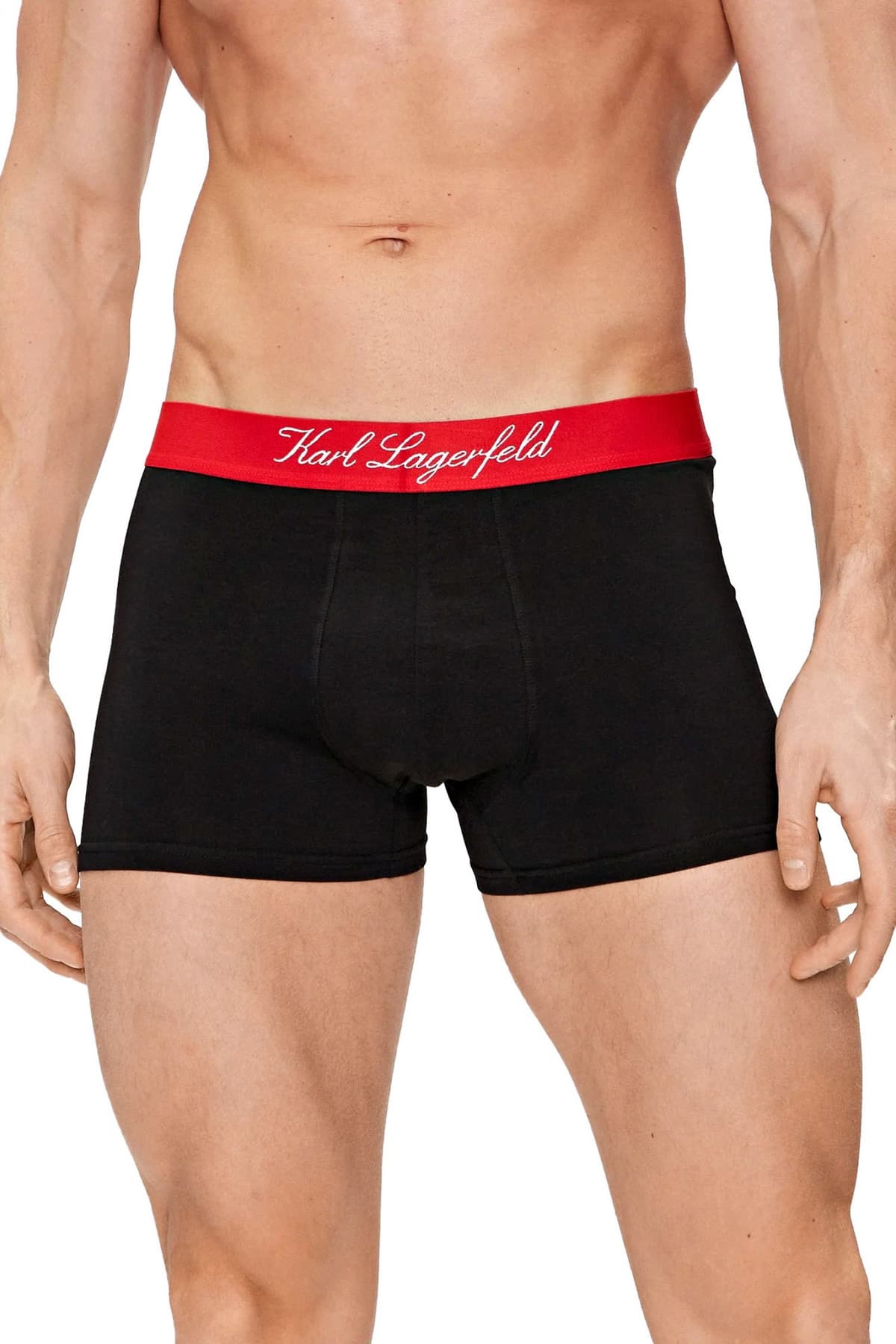KARL LAGERFELD ΕΣΩΡΟΥΧΑ 3PACK TRUNK HOTEL KARL RED LOGO ΜΑΥΡΟ