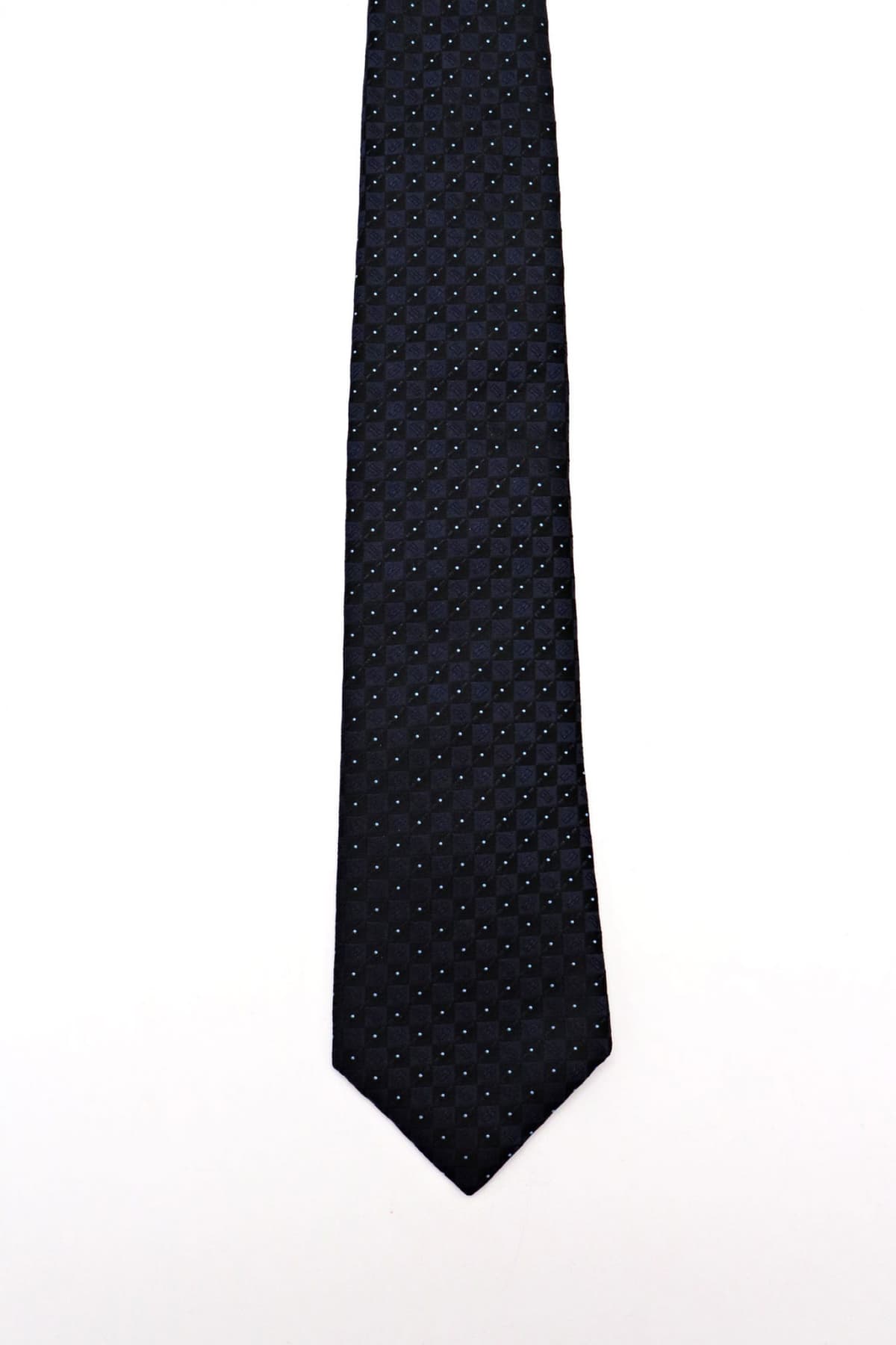 EMPORIO ARMANI ΓΡΑΒΑΤΑ 7.5CM MΙΚΡΟΣΧΕΔΙΟ ΜΠΛΕ