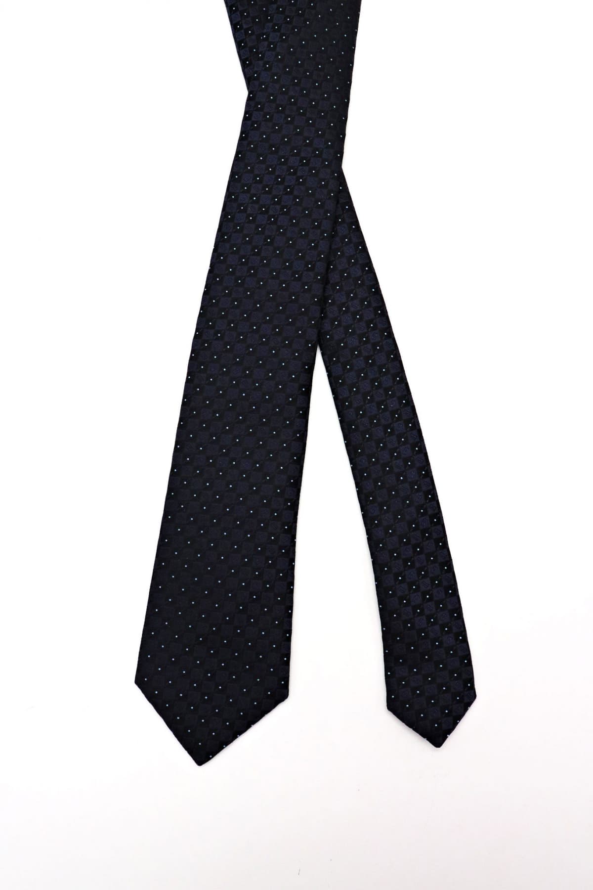 EMPORIO ARMANI ΓΡΑΒΑΤΑ 7.5CM MΙΚΡΟΣΧΕΔΙΟ ΜΠΛΕ