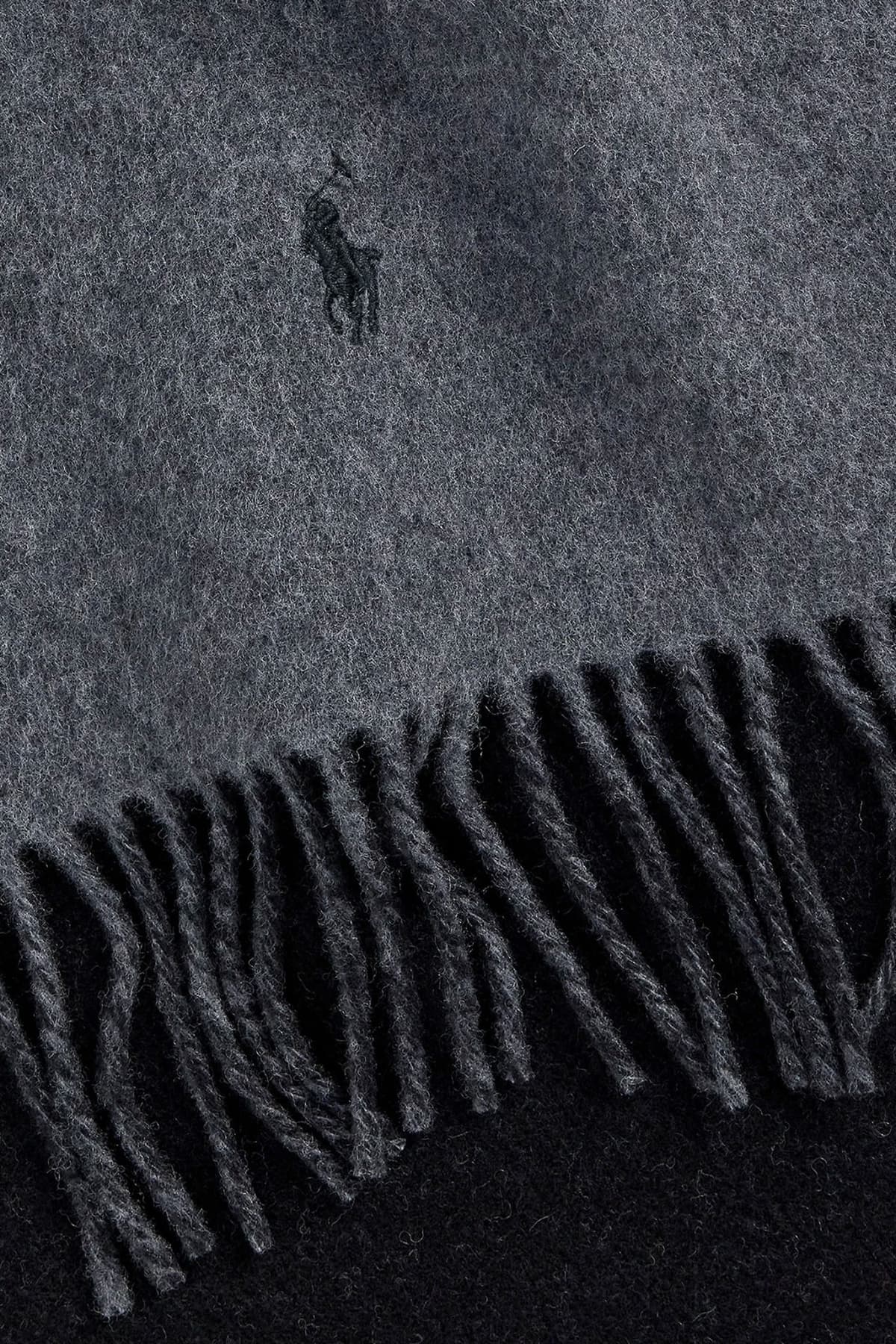 RALPH LAUREN ΚΑΣΚΩΛ ΜΑΛΛΙΝΟ ΜΑΥΡΟ/ΓΚΡΙ