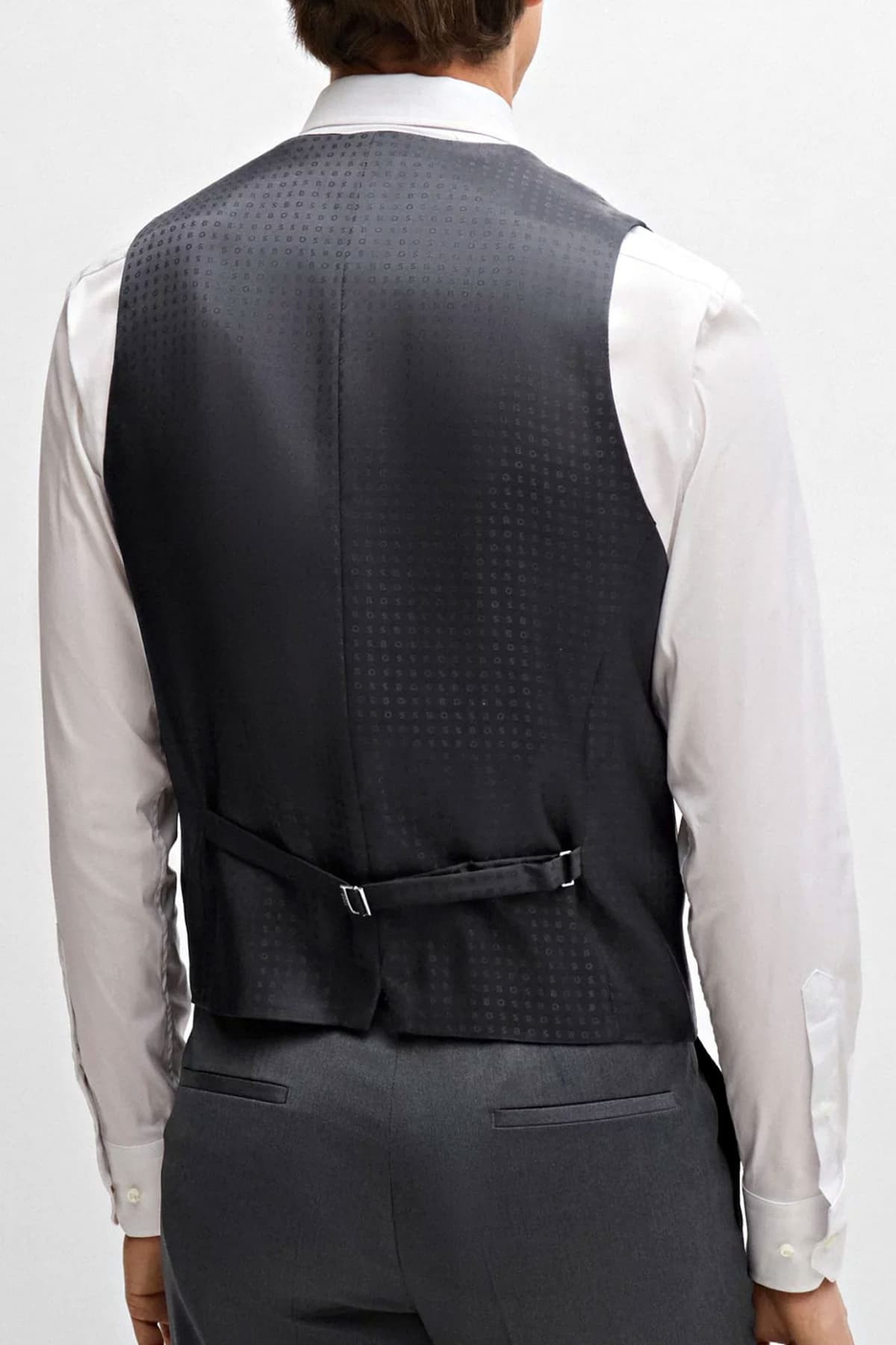 BOSS ΓΙΛΕΚΟ ΚΟΣΤΟΥΜΙΟΥ H-HUGE-VEST-B1 ΓΚΡΙ