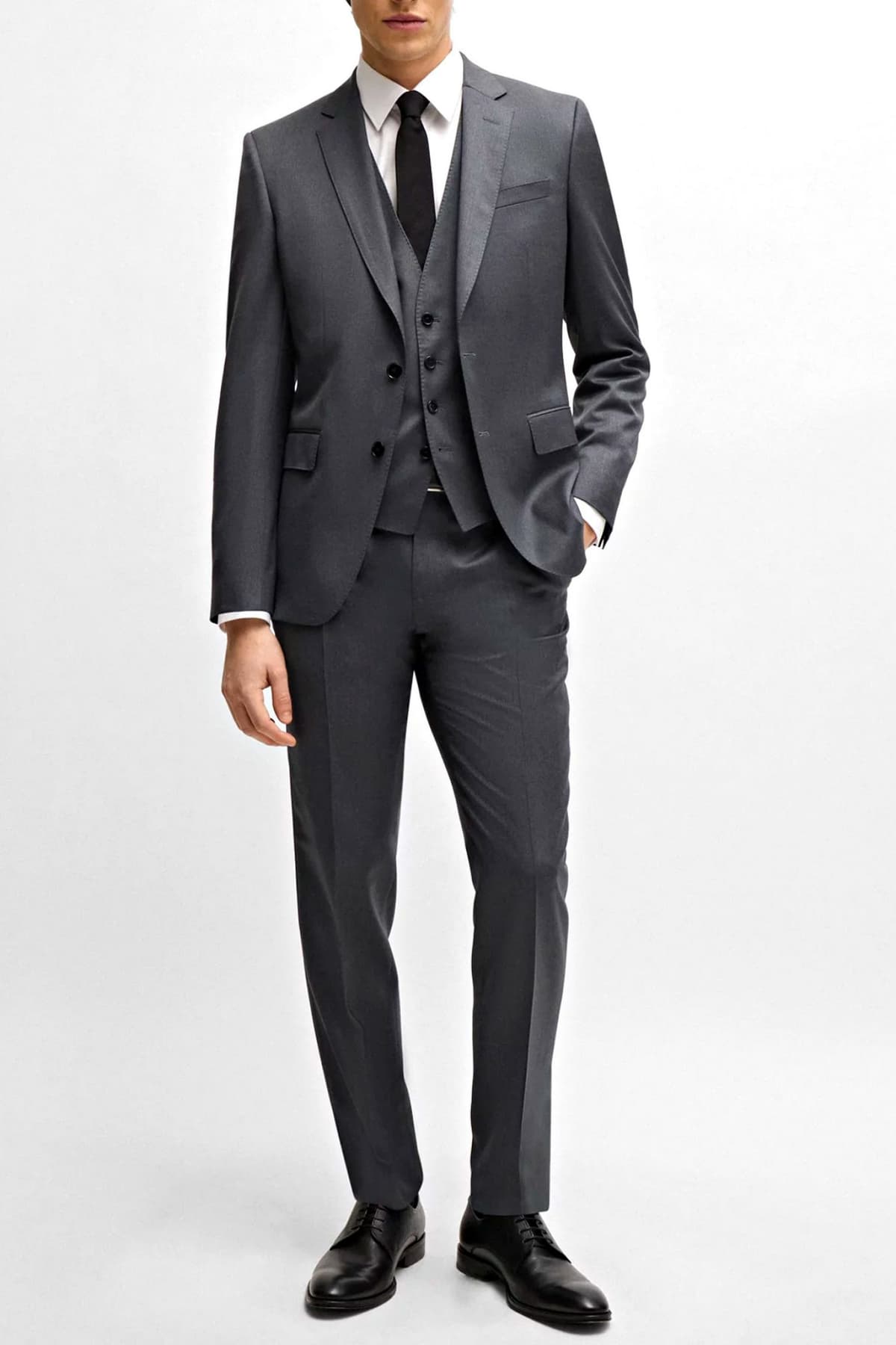 BOSS ΓΙΛΕΚΟ ΚΟΣΤΟΥΜΙΟΥ H-HUGE-VEST-B1 ΓΚΡΙ