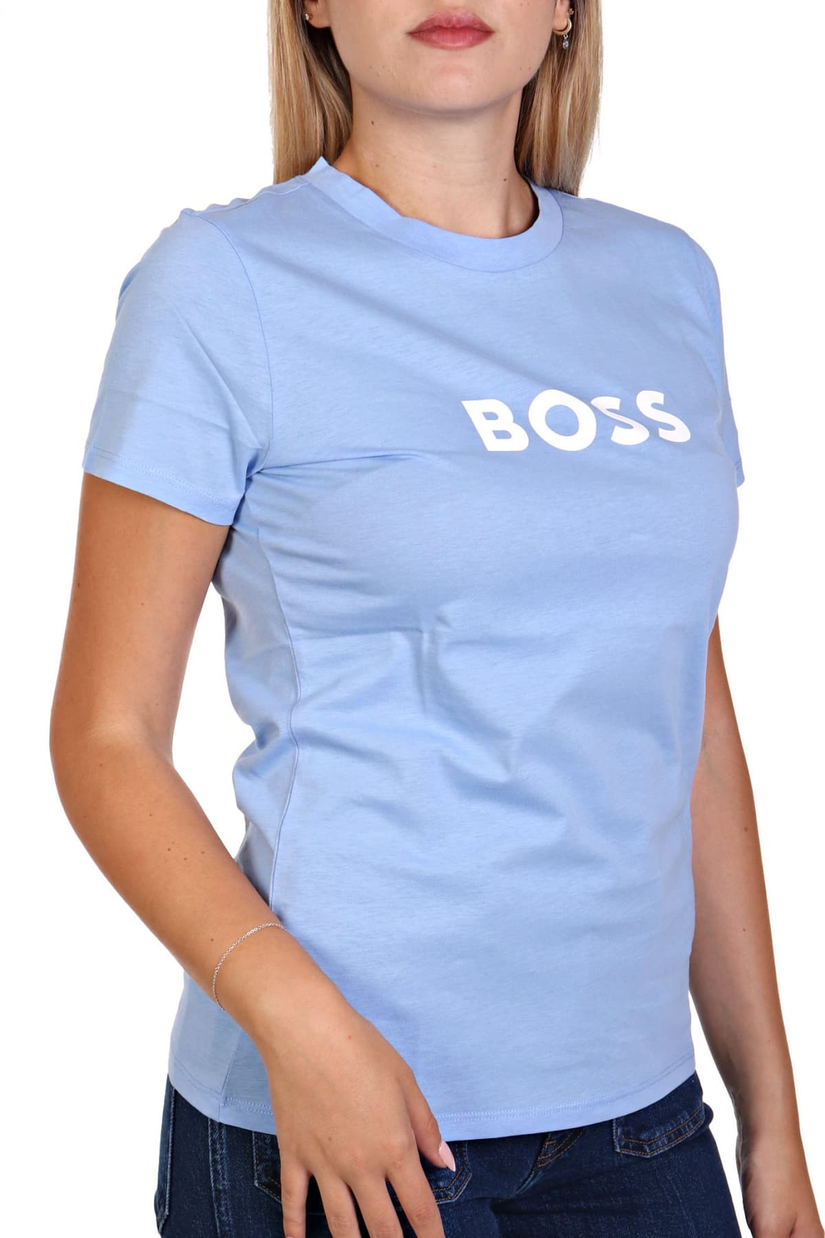 BOSS CASUAL T-SHIRT C_ELOGO_5 ΣΙΕΛ