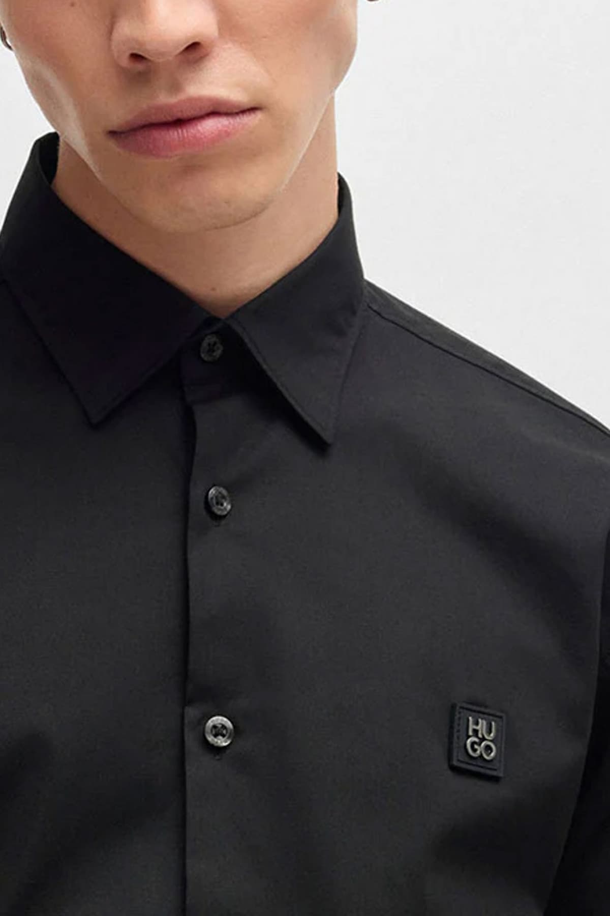 Men's Shirts Hugo Black