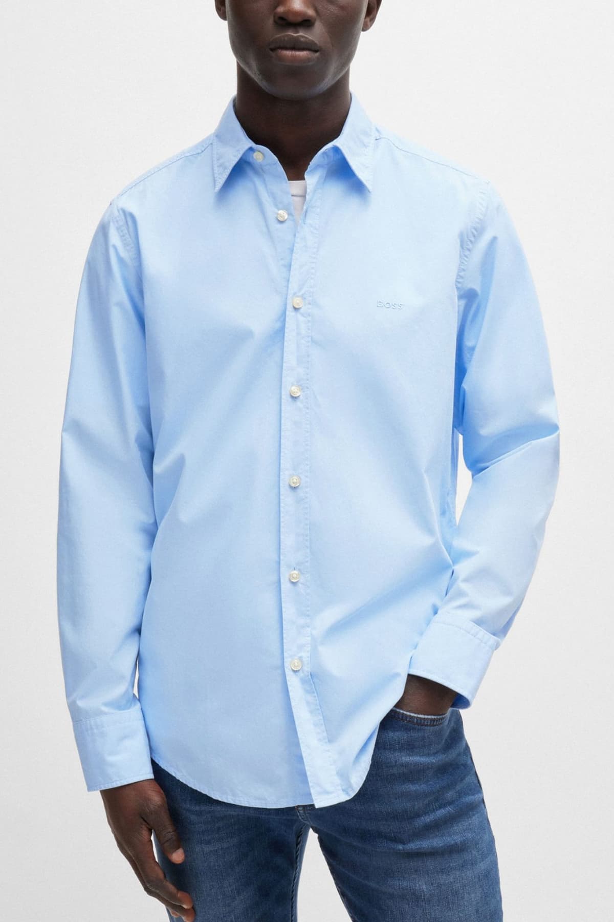 BOSS CASUAL ΠΟΥΚΑΜΙΣΟ REGULAR FIT RELEGANT 6 M ΣΙΕΛ