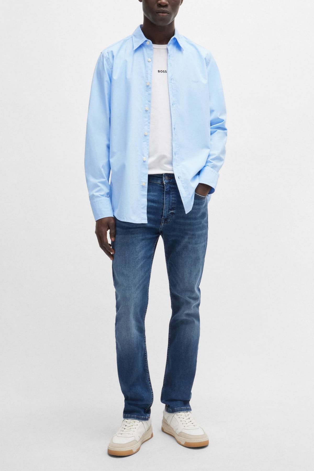 BOSS CASUAL ΠΟΥΚΑΜΙΣΟ REGULAR FIT RELEGANT 6 M ΣΙΕΛ