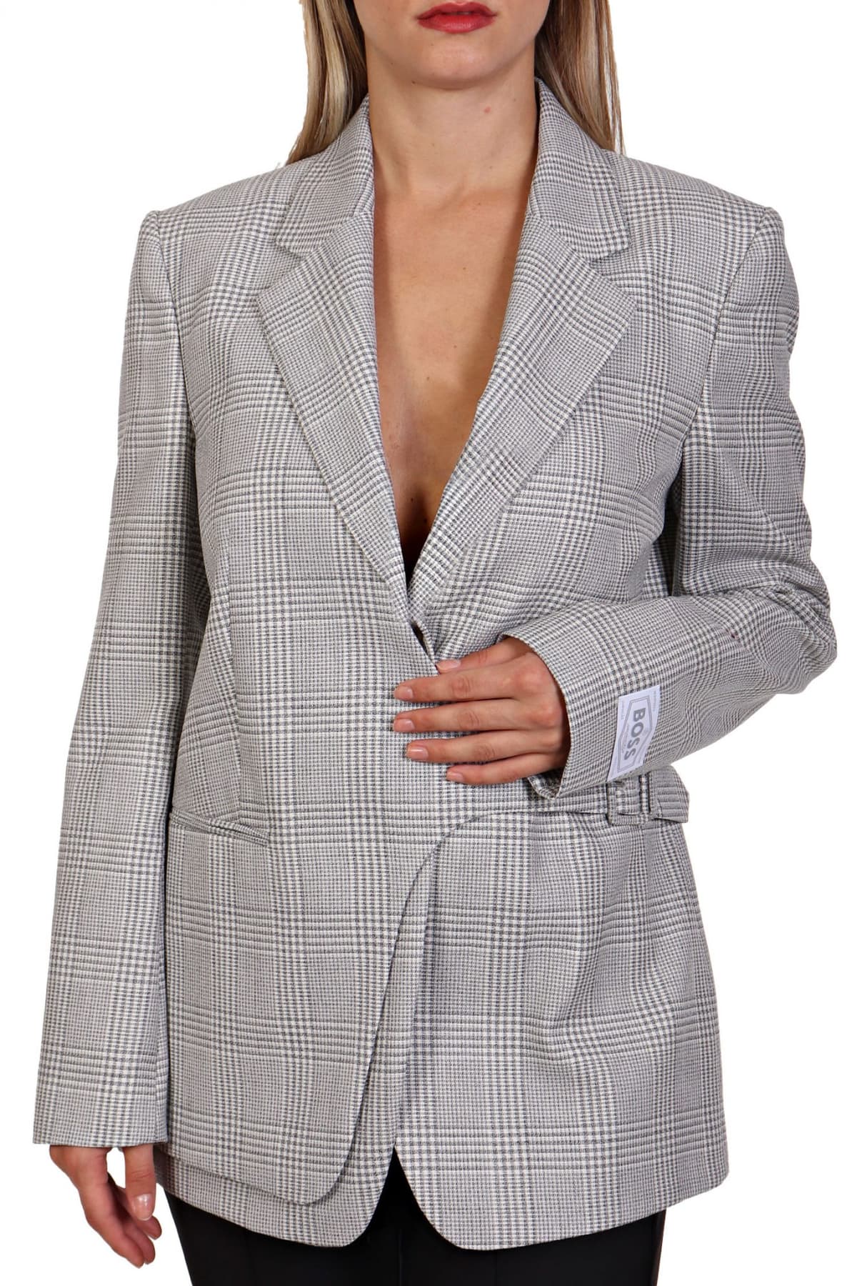 BOSS ΣΑΚΑΚΙ JIMALA REGULAR FIT ΣΤΑΥΡΩΤΟ ΑΓΚΡΑΦΑ ΚΑΡΩ ΓΚΡΙ