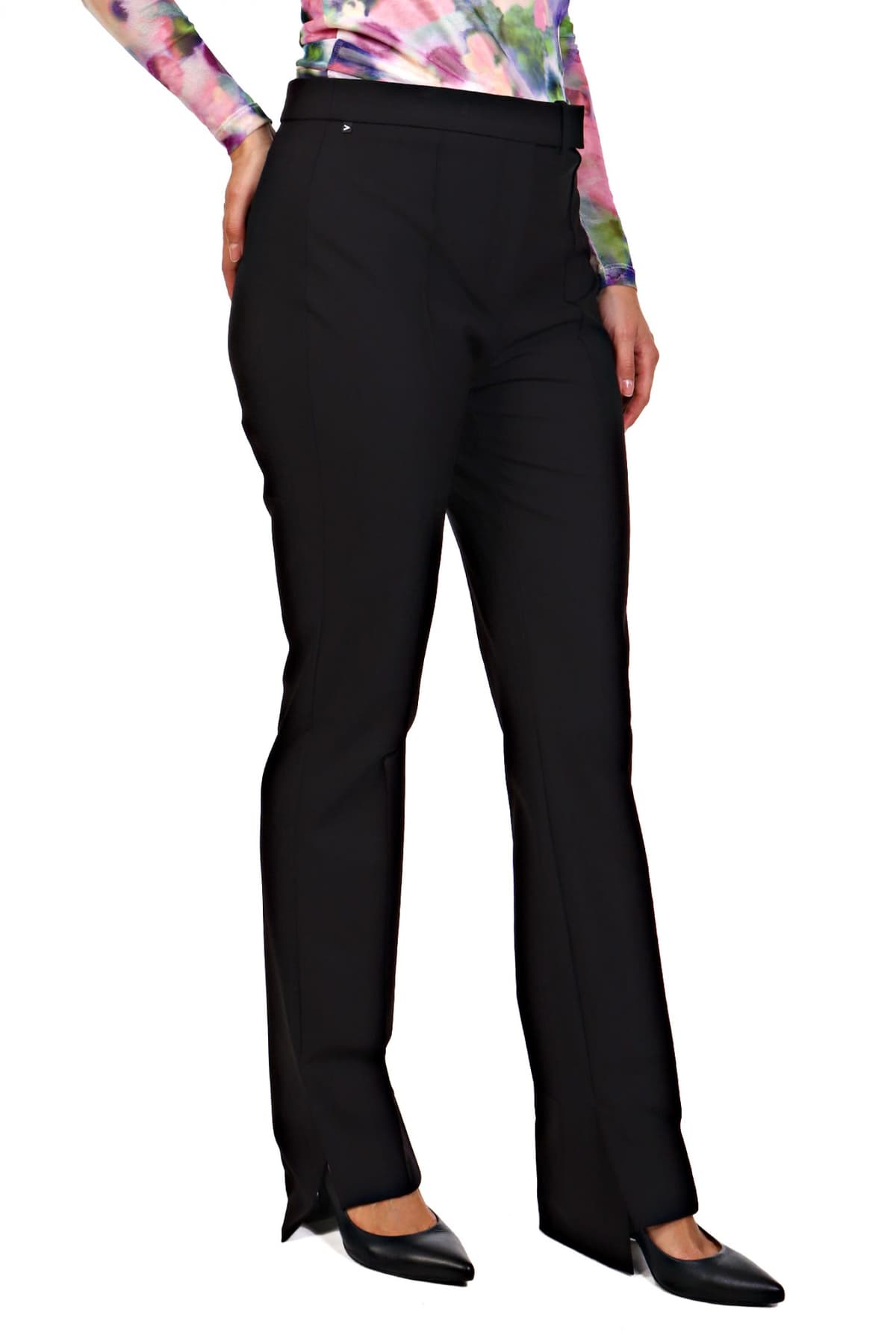 BOSS ΠΑΝΤΕΛΟΝΙ TIZENA CHINO ΑΣΥΜΜΕΤΡΟ ΤΕΛΕΙΩΜΑ ΚΑΙ ΑΝΟΙΓΜΑ ΜΑΥΡΟ