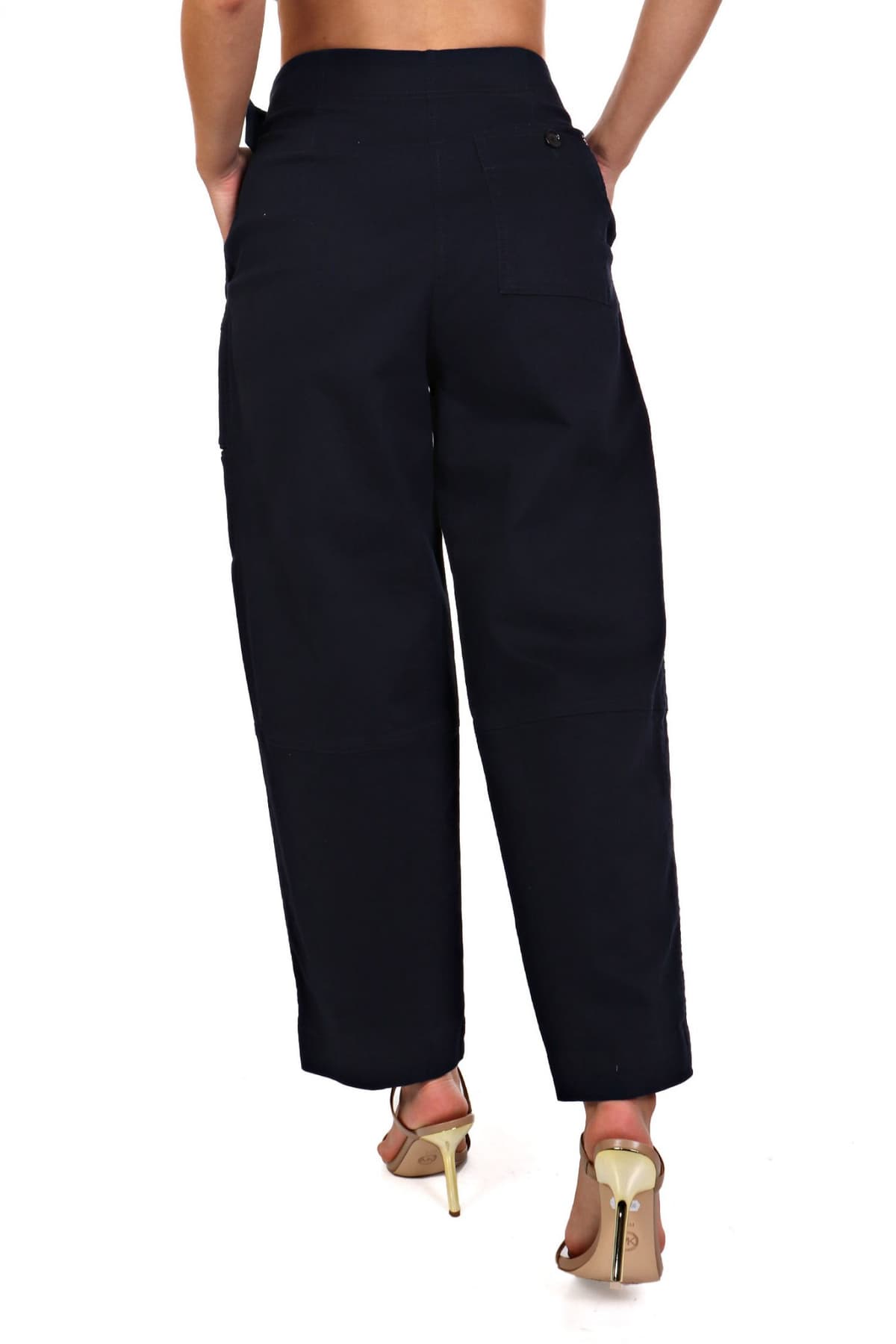 BOSS ΠΑΝΤΕΛΟΝΙ TAKANE-W BALLOON ΠΙΕΤΕΣ ΖΩΝΗ ΥΦΑΣΜΑΤΙΝΟ ΜΠΛΕ