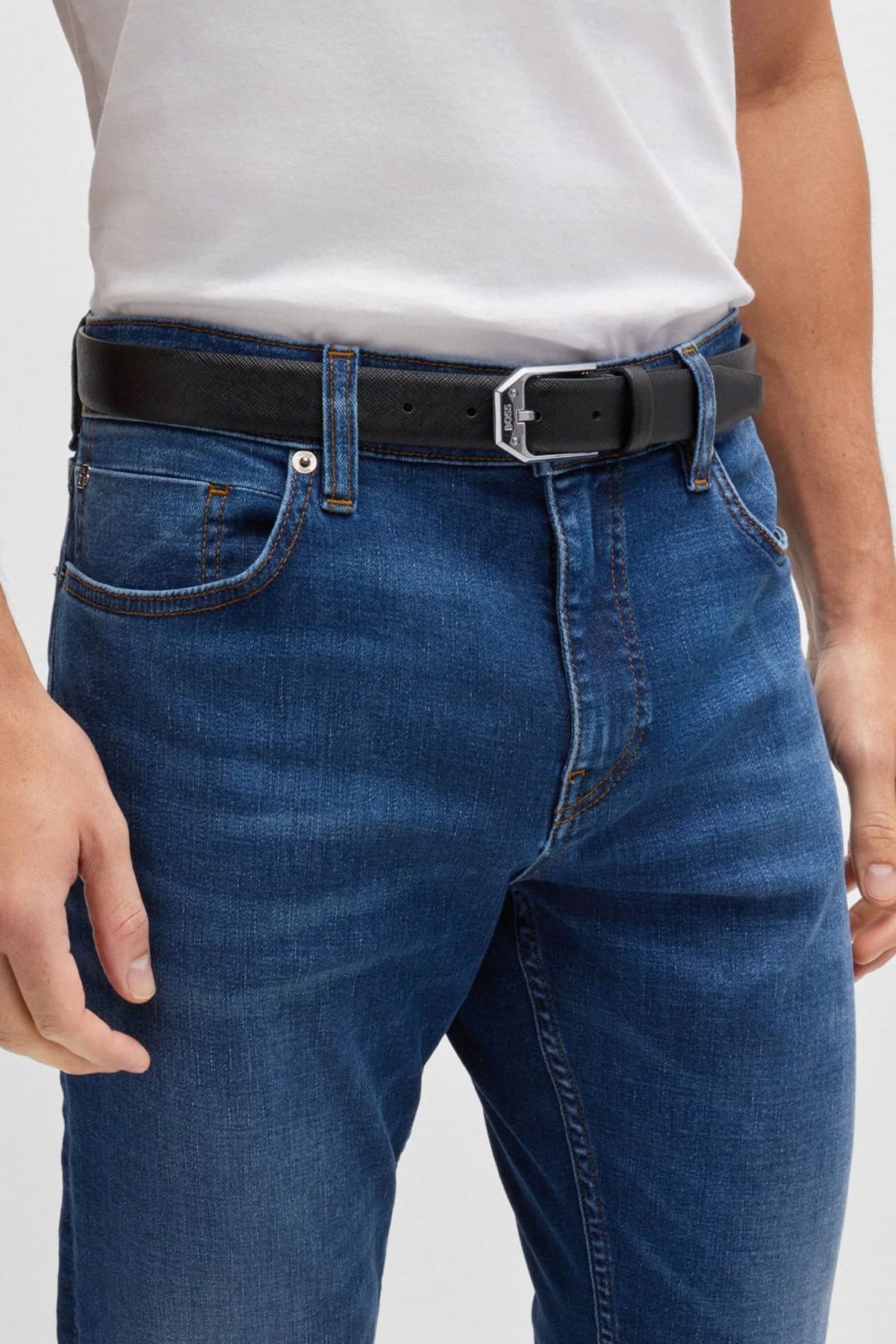 BOSS ΠΑΝΤΕΛΟΝΙ JEANS H- DELAWARE SLIM FIT ΜΠΛΕ