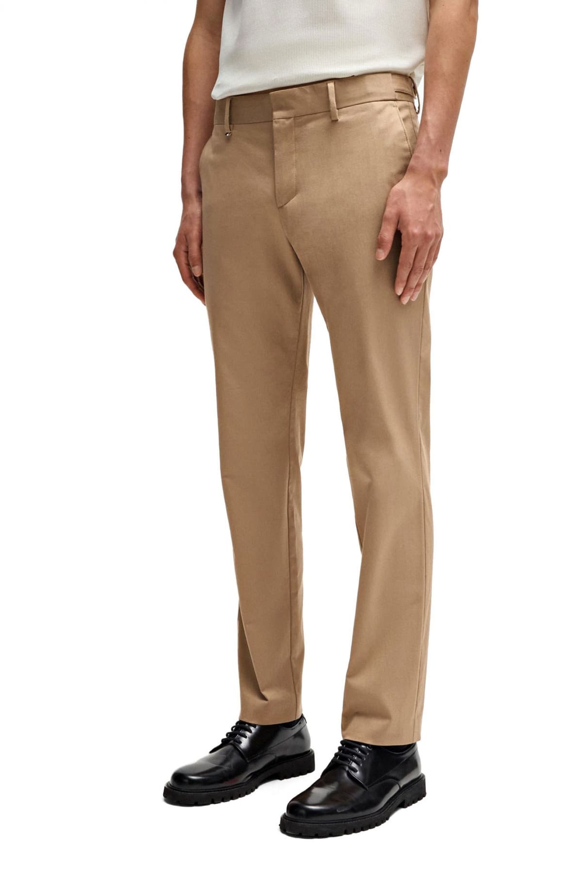 BOSS ΠΑΝΤΕΛΟΝΙ CHINO SLIM FIT C-GENIUS-DTL-243F ΜΠΕΖ