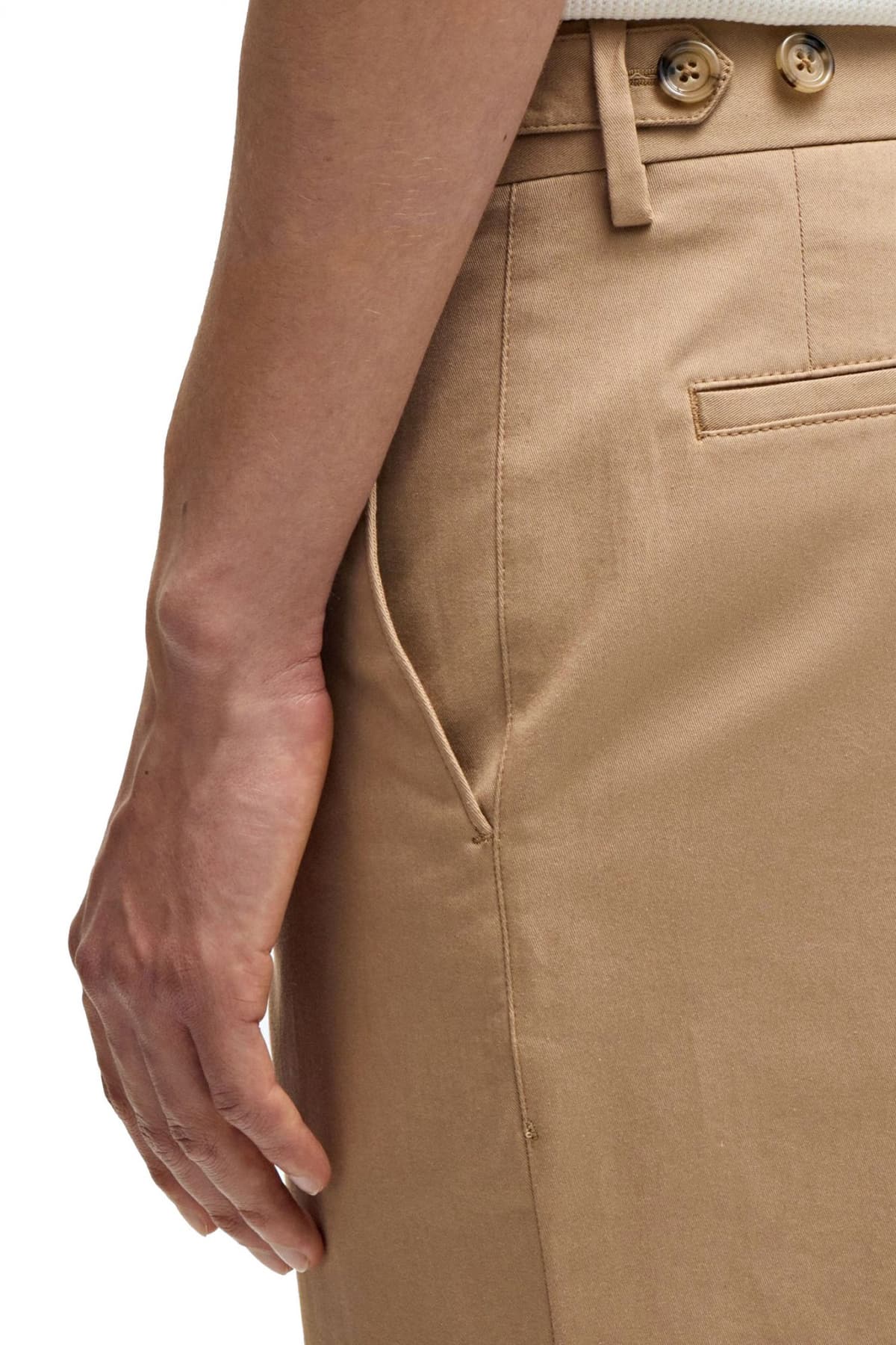 BOSS ΠΑΝΤΕΛΟΝΙ CHINO SLIM FIT C-GENIUS-DTL-243F ΜΠΕΖ