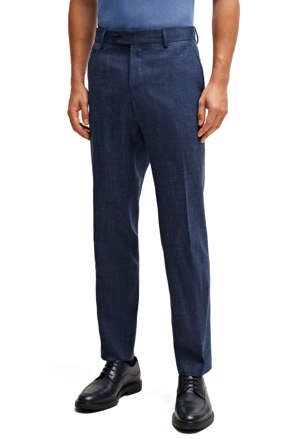 BOSS ΠΑΝΤΕΛΟΝΙ CHINO ΜΙΚΡΟΣΧΕΔΙΟ SLIM FIT H-GENIUS-243 ΜΠΛΕ