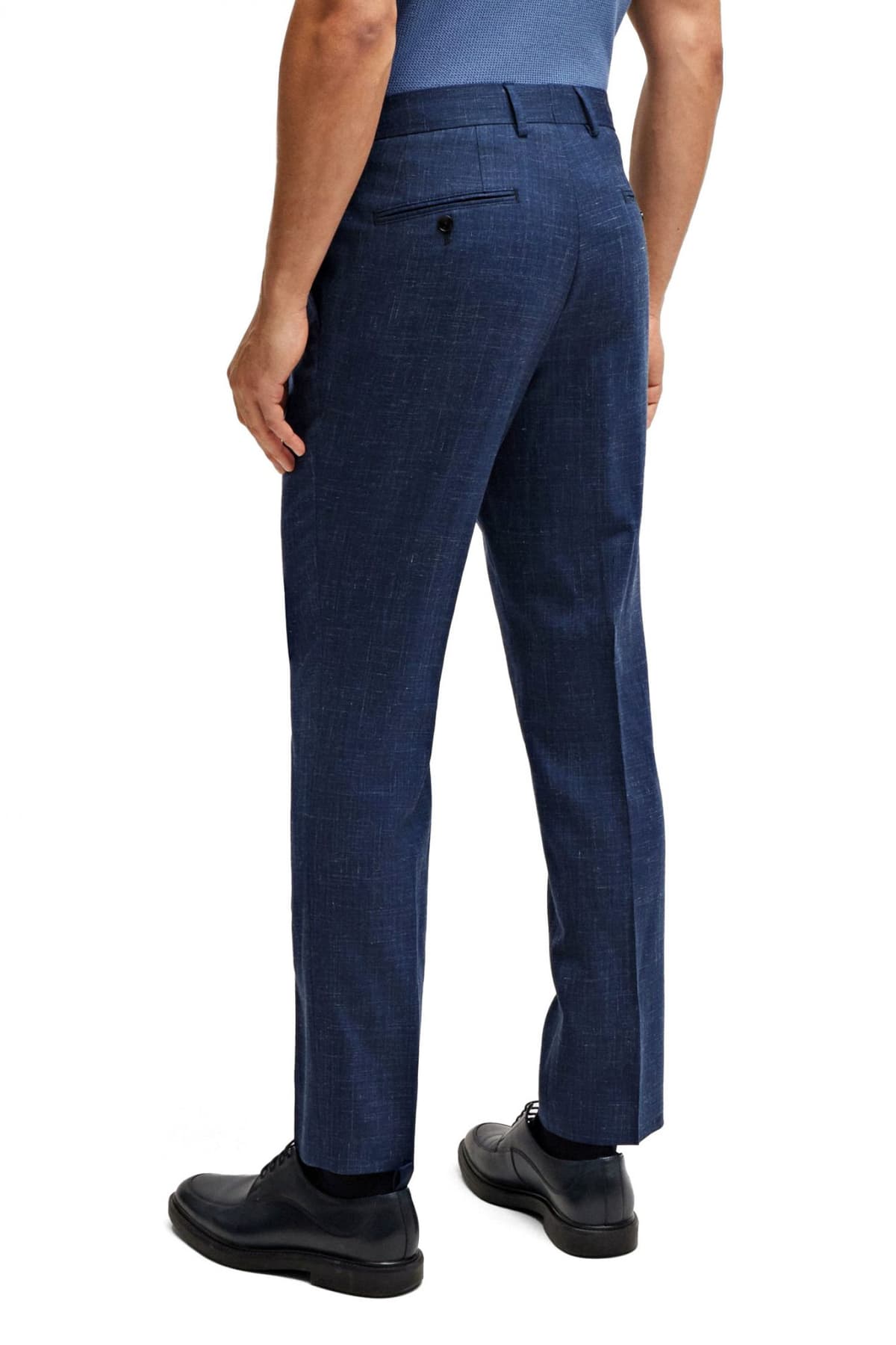 BOSS ΠΑΝΤΕΛΟΝΙ CHINO ΜΙΚΡΟΣΧΕΔΙΟ SLIM FIT H-GENIUS-243 ΜΠΛΕ