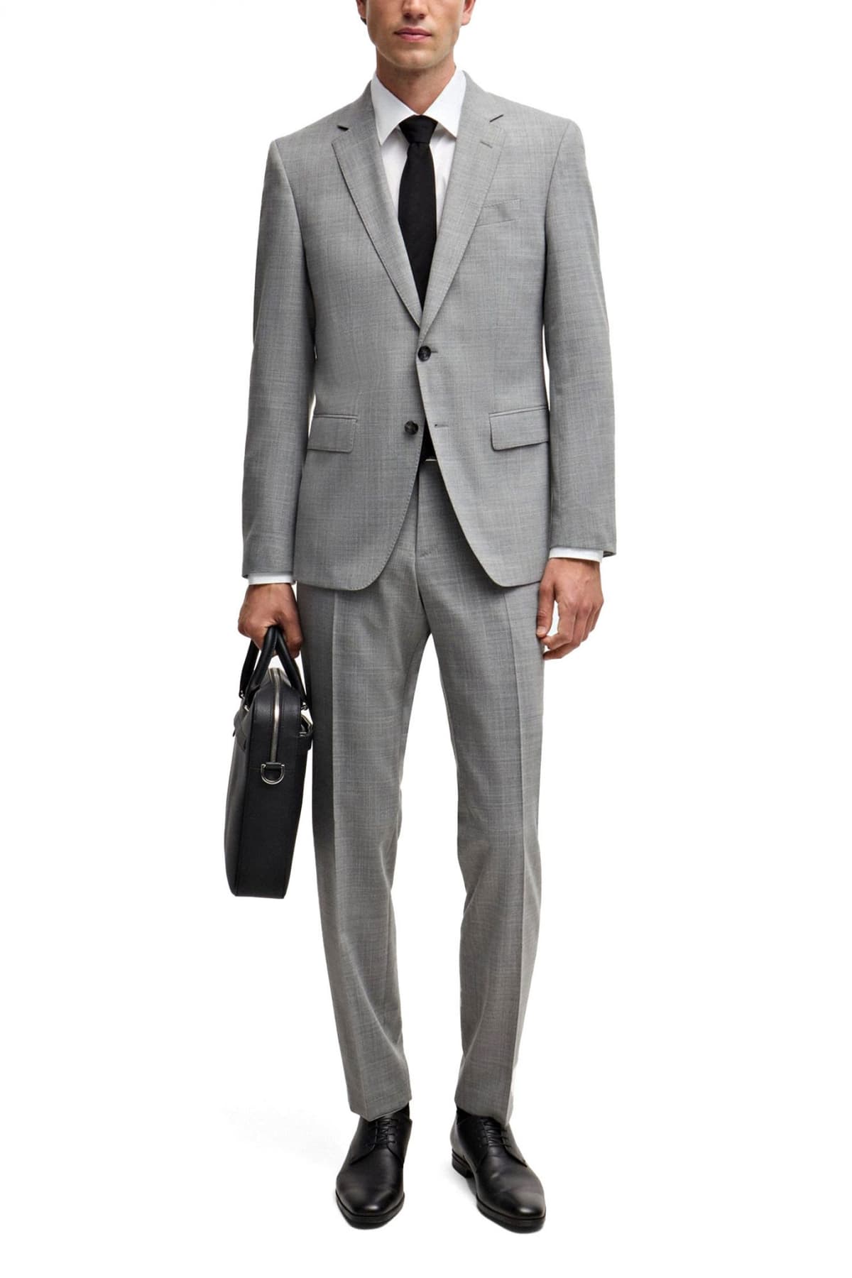 BOSS ΚΟΣΤΟΥΜΙ SLIM FIT STRETCH TAILORING H-HUGE-2PCS-224 ΓΚΡΙ