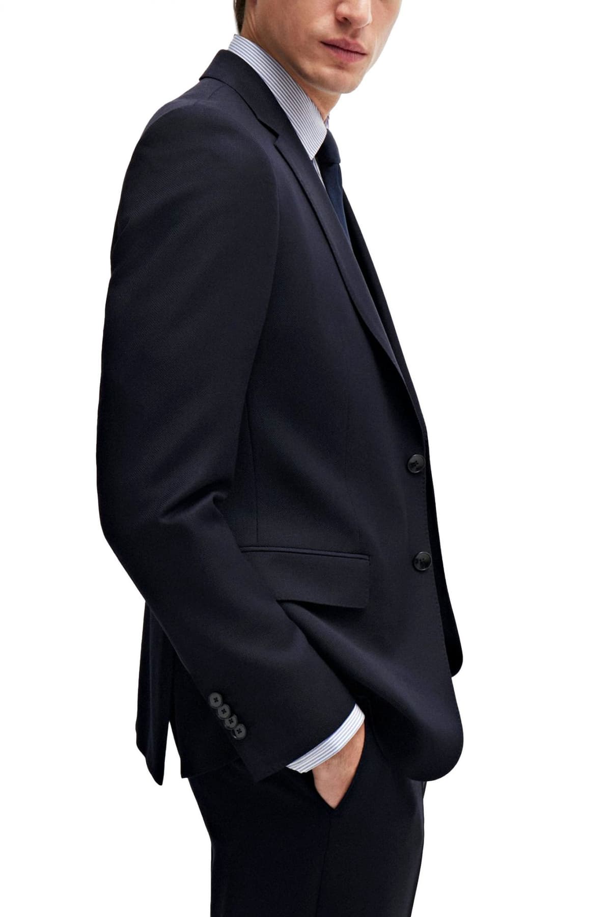 BOSS ΚΟΣΤΟΥΜΙ SLIM FIT MARGOTTO BI-STRETCH H-HUGE-3PCS-232 ΜΠΛΕ