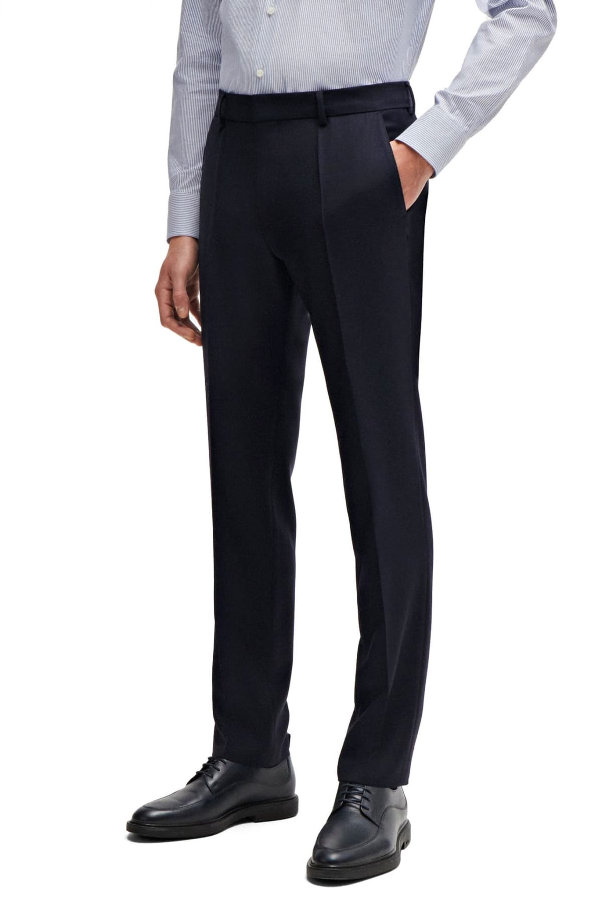 BOSS ΚΟΣΤΟΥΜΙ SLIM FIT MARGOTTO BI-STRETCH H-HUGE-3PCS-232 ΜΠΛΕ