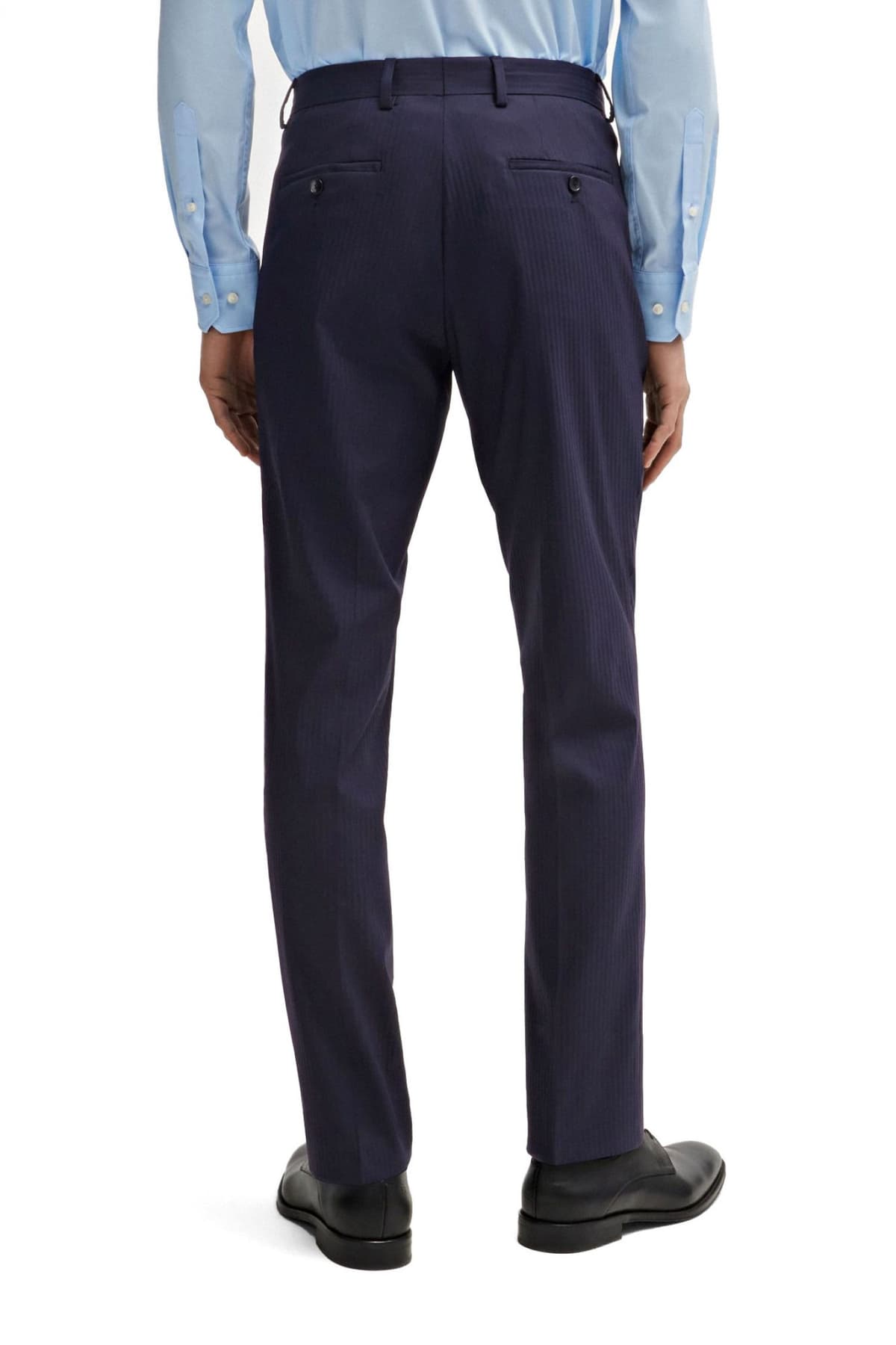 BOSS ΚΟΣΤΟΥΜΙ ΡΙΓΕ SLIM FIT GUABELLO 1815 STRETCH TAILORING H-HUGE-2PCSPEAK-242 ΜΠΛΕ