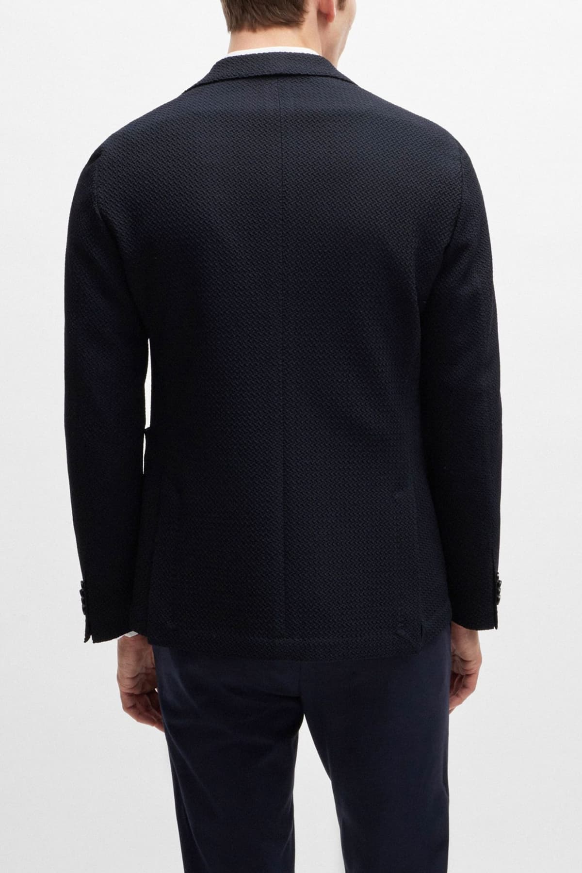 BOSS ΣΑΚΑΚΙ SLIM FIT MARGOTTO STRETCH TAILORING C-HANRY-233 ΜΠΛΕ