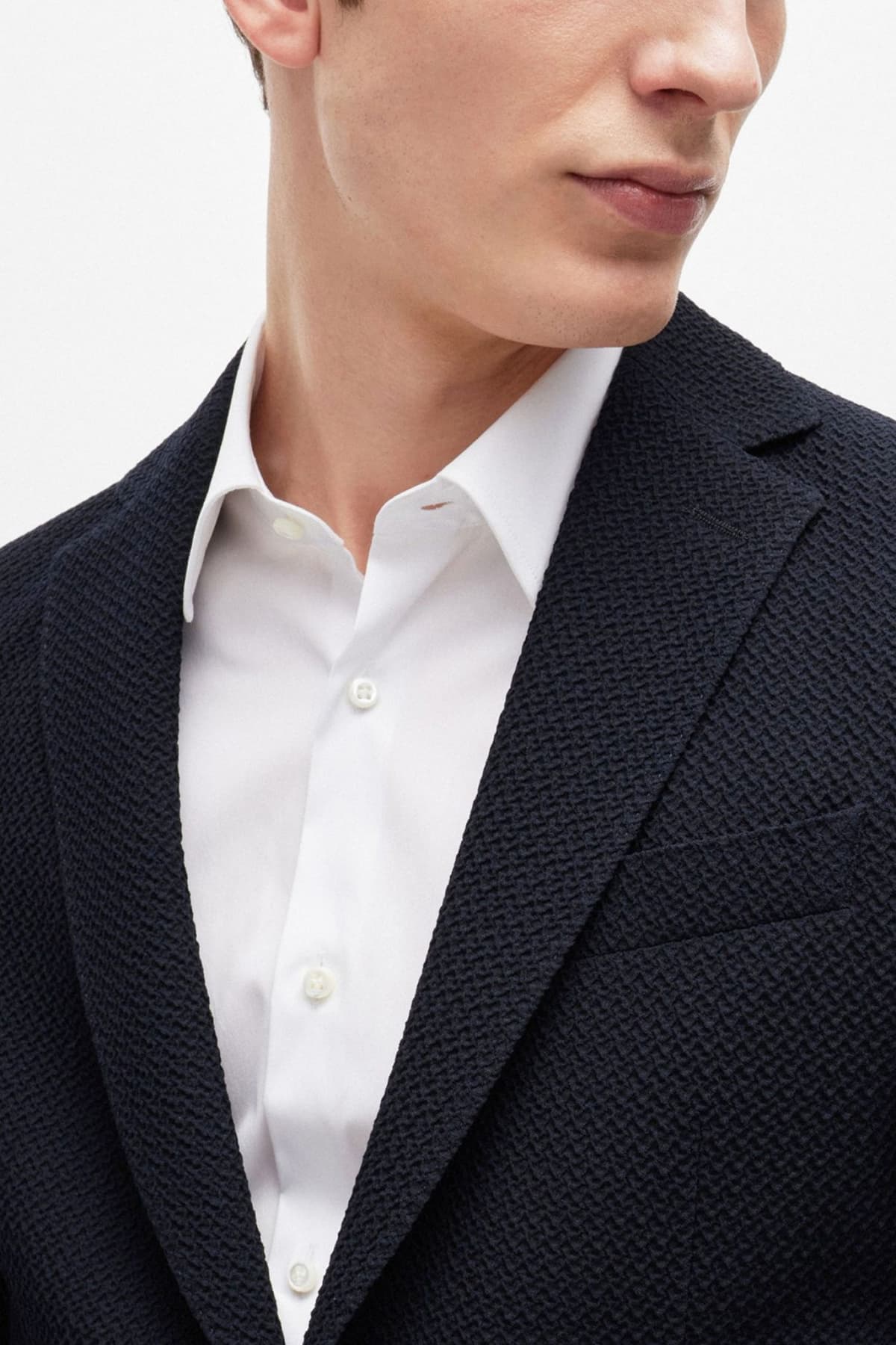 BOSS ΣΑΚΑΚΙ SLIM FIT MARGOTTO STRETCH TAILORING C-HANRY-233 ΜΠΛΕ