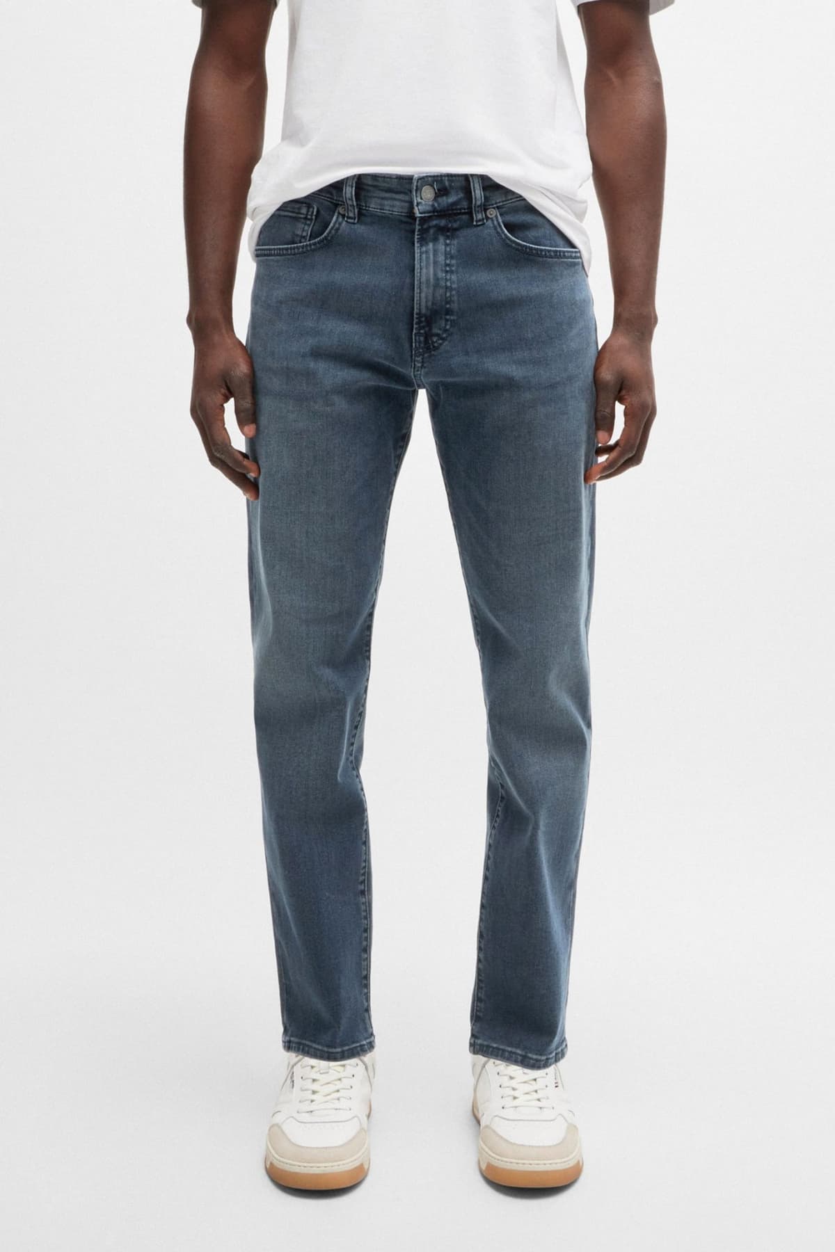 BOSS CASUAL ΠΑΝΤΕΛΟΝΙ JEANS RE MAINE BO BL/BLK SHADOW REGULAR FIT ΜΠΛΕ