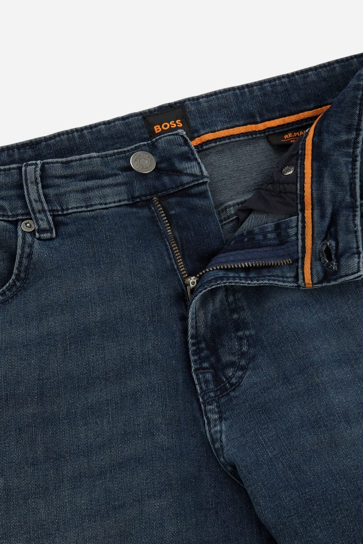 BOSS CASUAL ΠΑΝΤΕΛΟΝΙ JEANS RE MAINE BO BL/BLK SHADOW REGULAR FIT ΜΠΛΕ