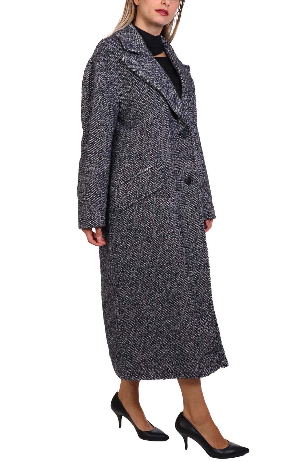 BOSS ORANGE ΠΑΛΤΟ C_COVALLINA ΓΙΑΚΑΣ ΣΚΟΥΡΟ ΓΚΡΙ