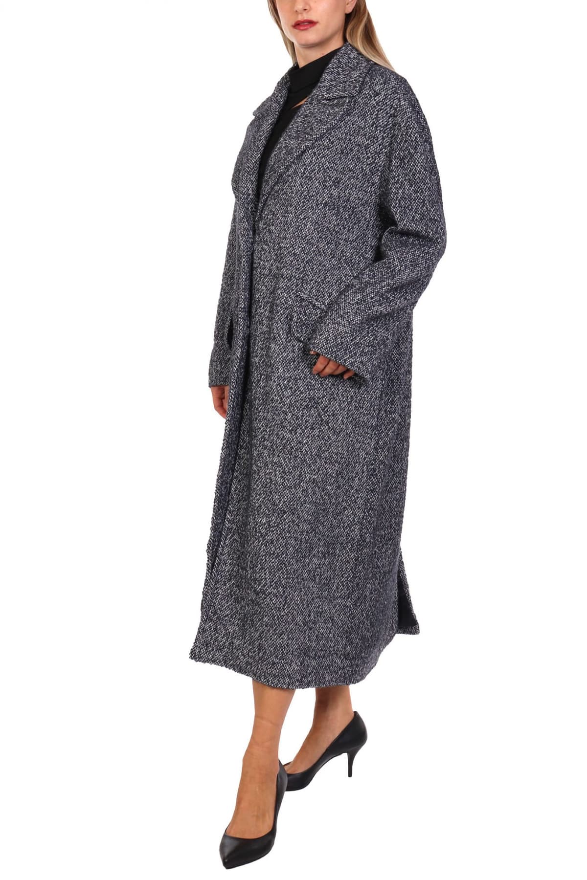 BOSS ORANGE ΠΑΛΤΟ C_COVALLINA ΓΙΑΚΑΣ ΣΚΟΥΡΟ ΓΚΡΙ