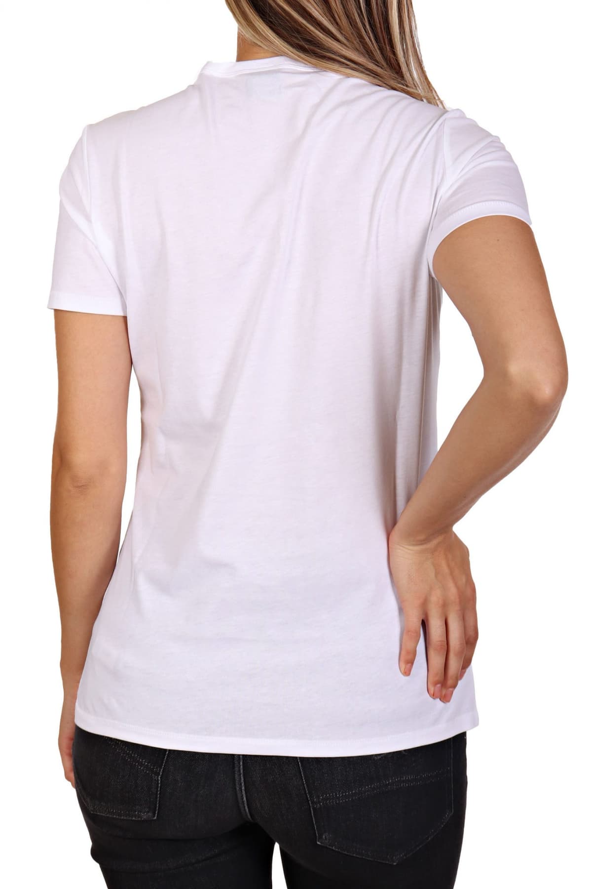 BOSS ORANGE T-SHIRT C_ELOGO_CRYSTAL LOGO ΛΕΥΚΟ