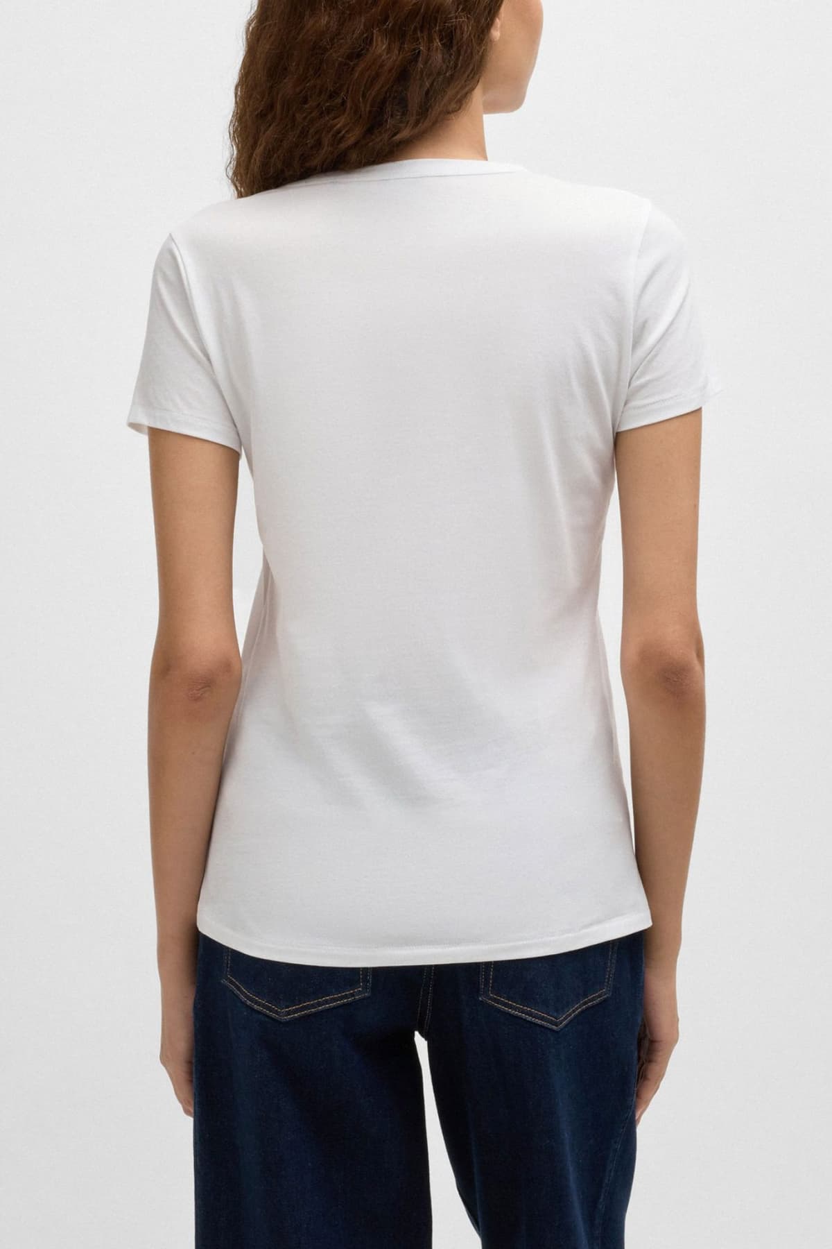 BOSS ORANGE T-SHIRT C_ELOGO_PRINT18 LOGO ΚΕΝΤΗΜΑ /ΤΥΠΩΜΑ ΛΕΥΚΟ