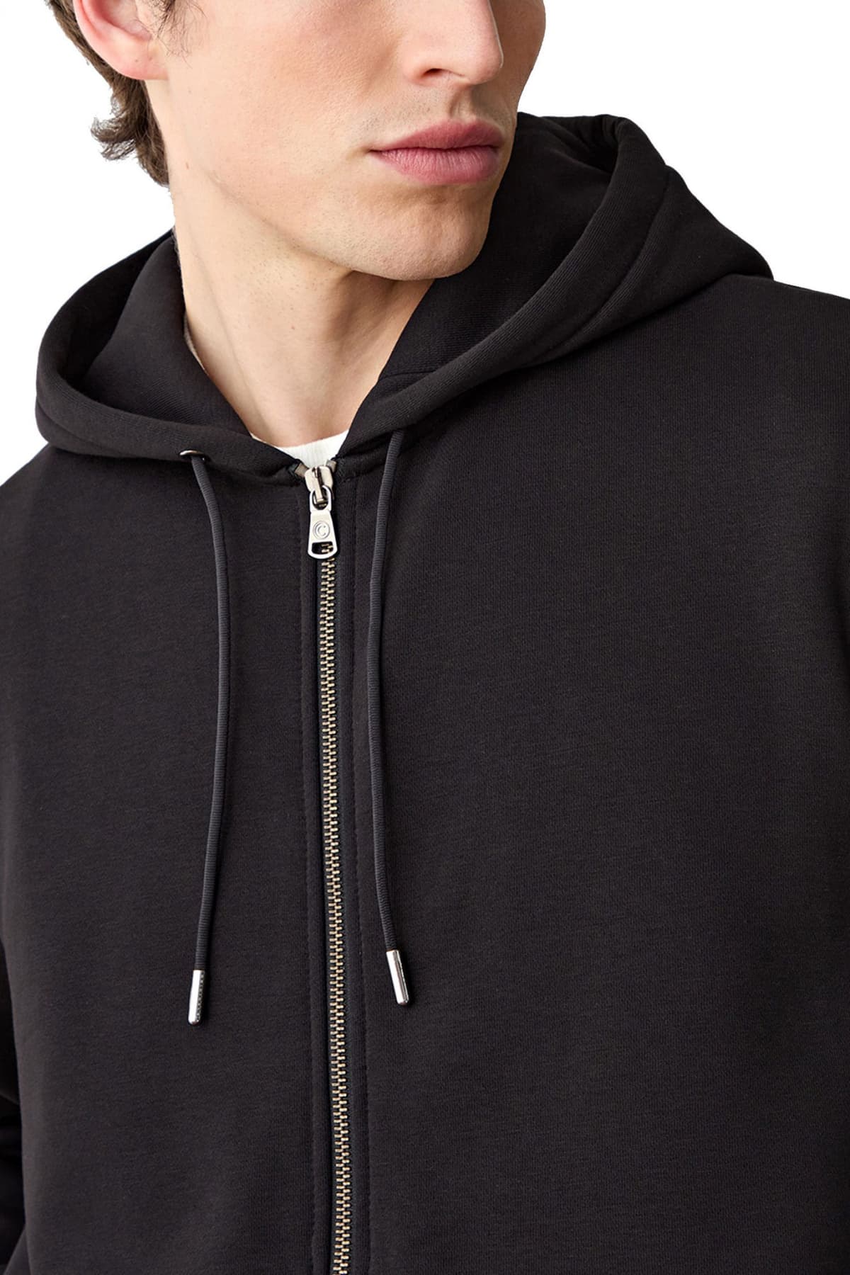 COLMAR ΦΟΥΤΕΡ ZIPHOOD MODISH LOGO ΜΑΥΡΟ