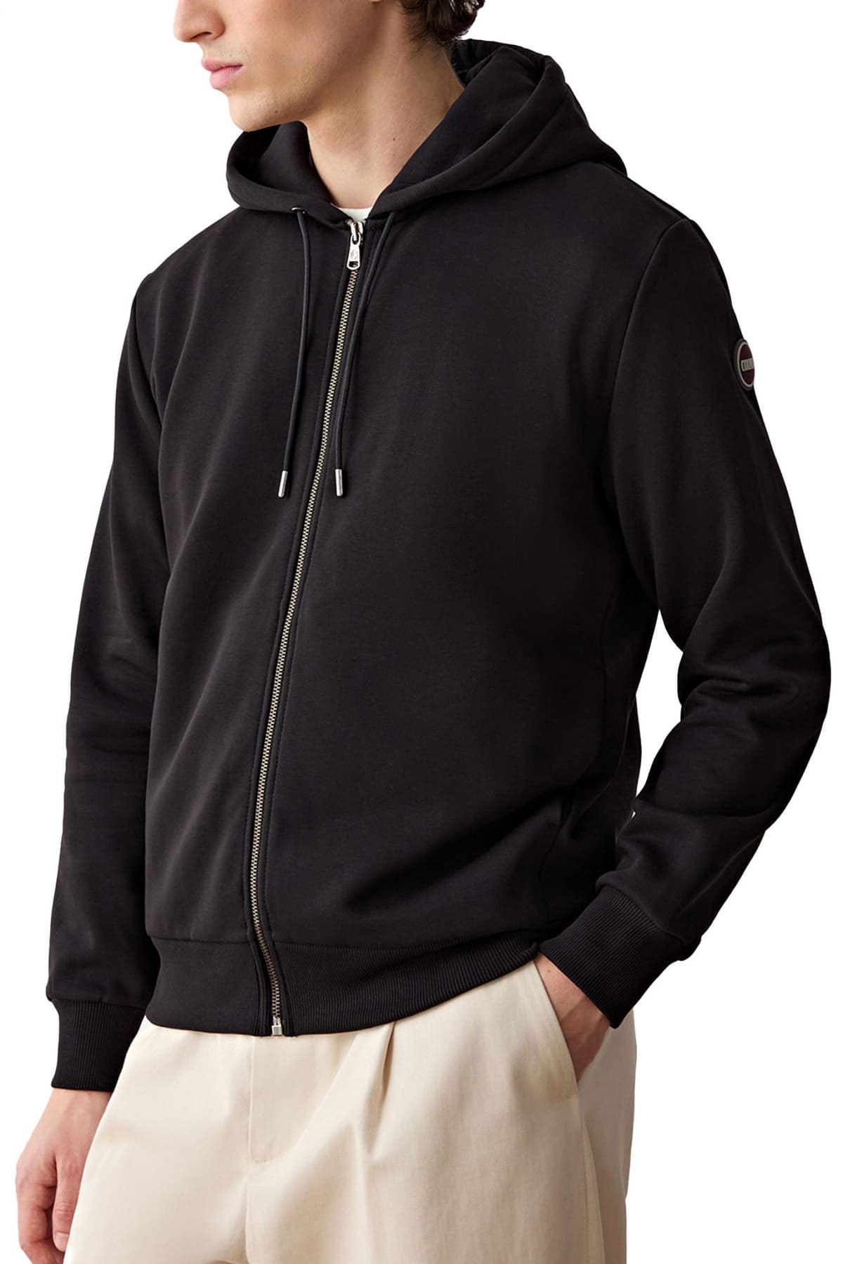 COLMAR ΦΟΥΤΕΡ ZIPHOOD MODISH LOGO ΜΑΥΡΟ