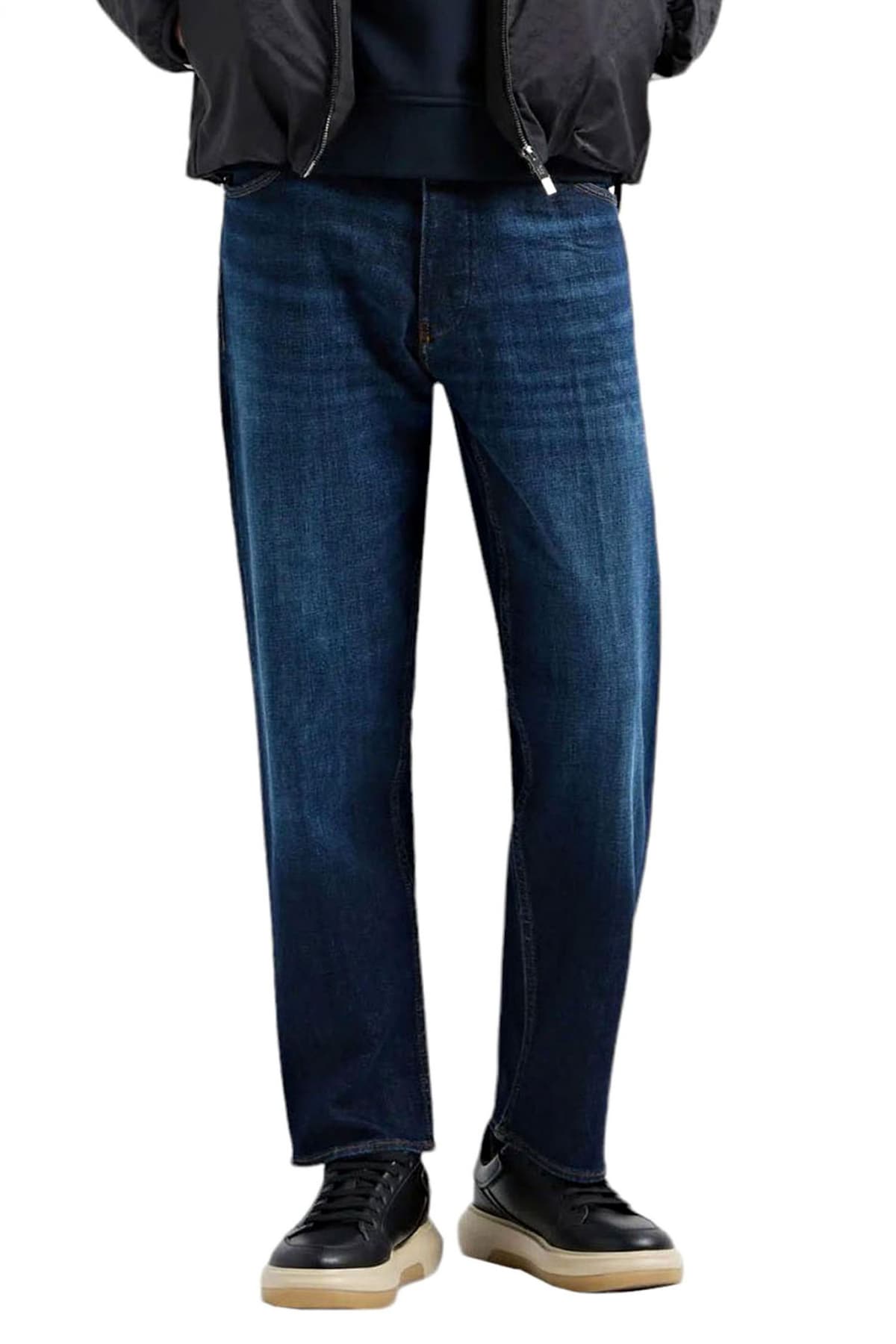 EMPORIO ARMANI ΠΑΝΤΕΛΟΝΙ JEANS J69 LOOSE FIT ΜΠΛΕ