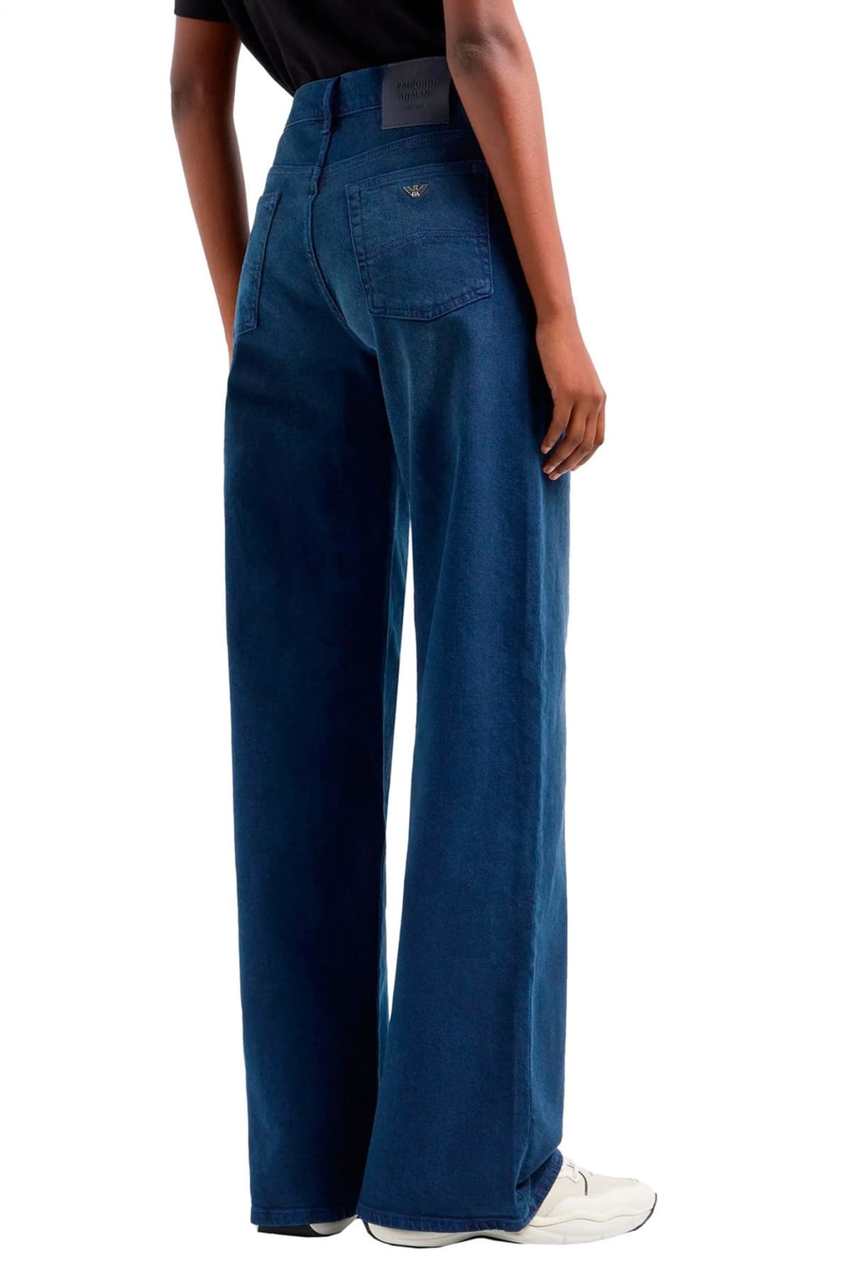 EMPORIO ARMANI JEANS ΠΕΝΤΑΤΣΕΠΟ WIDE LEG ΜΠΛΕ