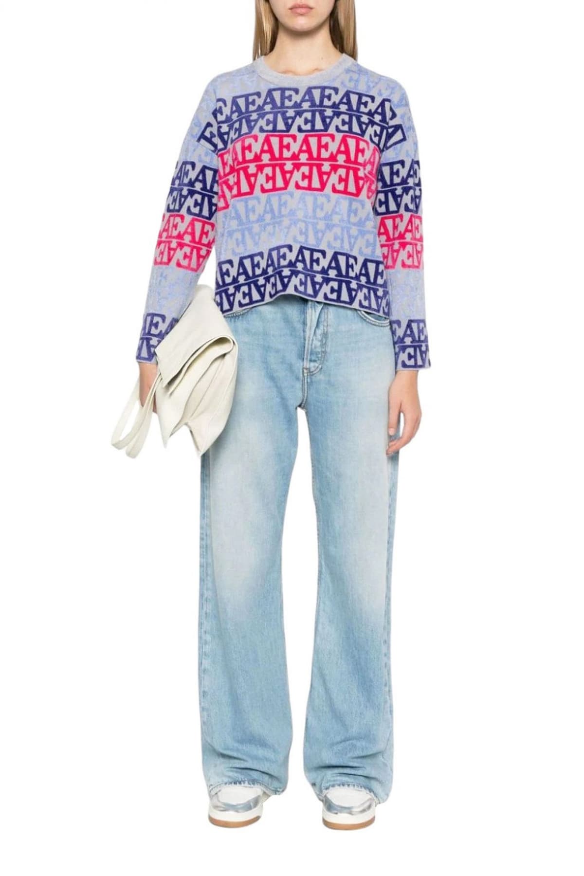 EMPORIO ARMANI ΠΛΕΚΤΟ LOGO ΠΟΛΥΧΡΩΜΟ