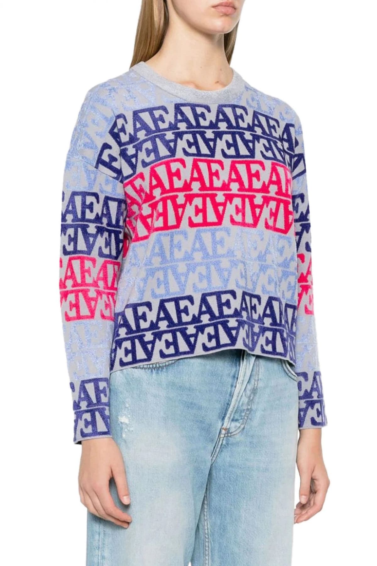 EMPORIO ARMANI ΠΛΕΚΤΟ LOGO ΠΟΛΥΧΡΩΜΟ