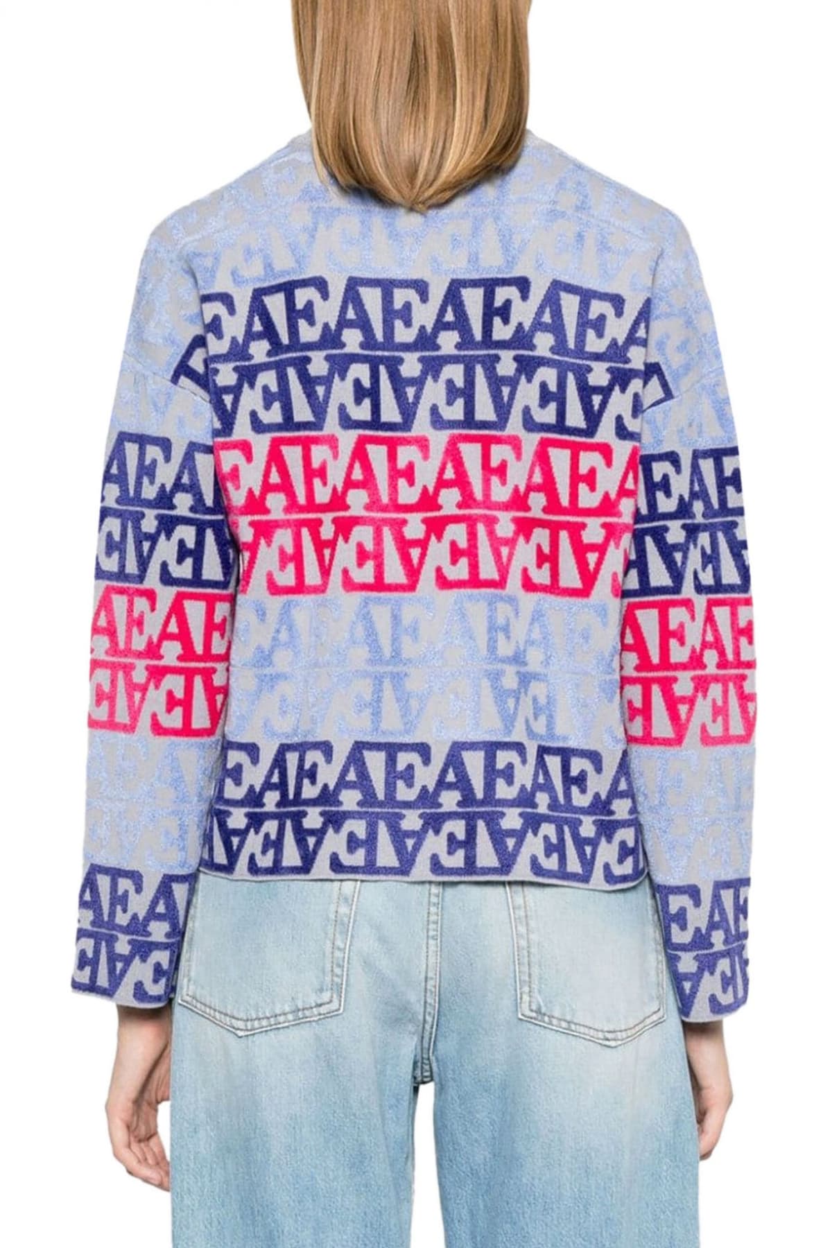 EMPORIO ARMANI ΠΛΕΚΤΟ LOGO ΠΟΛΥΧΡΩΜΟ