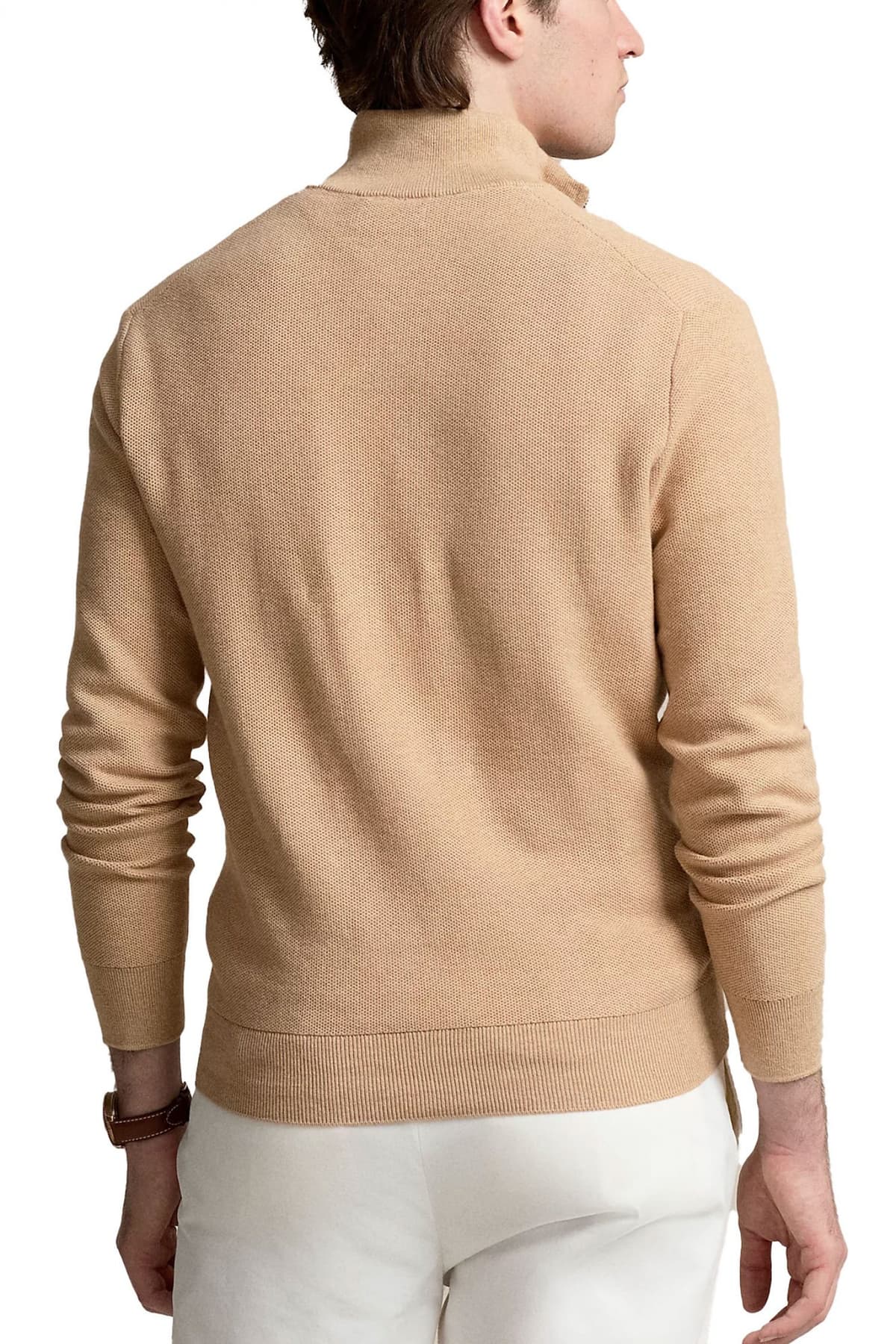 RALPH LAUREN ΑΝΔΡΙΚΟ ΠΛΕΚΤΟ HALFZIP LOGO ΜΠΕΖ