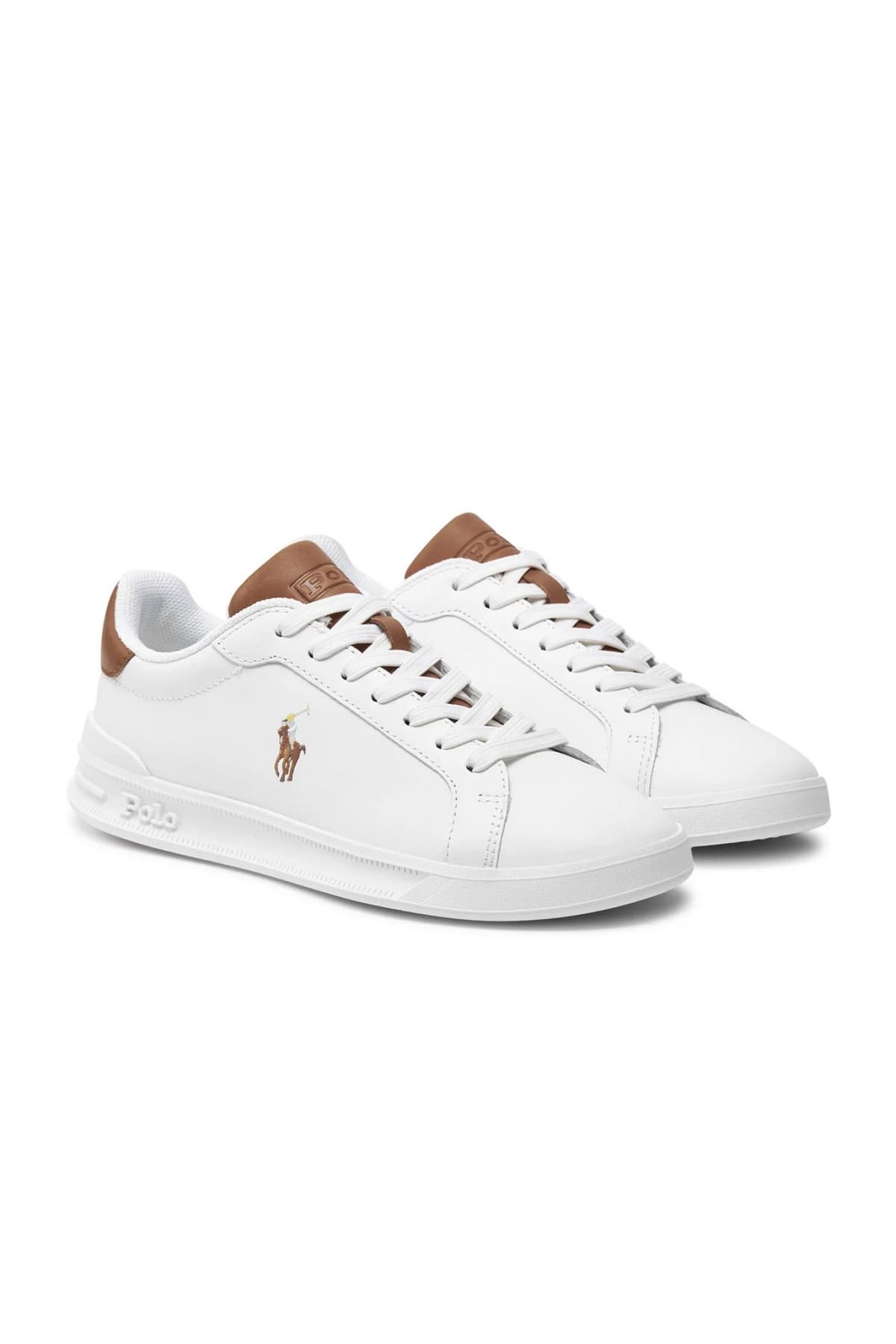 RALPH LAUREN ΠΑΠΟΥΤΣΙΑ SNEAKERS HRT CT II-SK-ΑΤΗ TAMΠΑ ΛΕΠΤΟΜΕΡΕΙΕΣ LOGO ΛΕΥΚΟ
