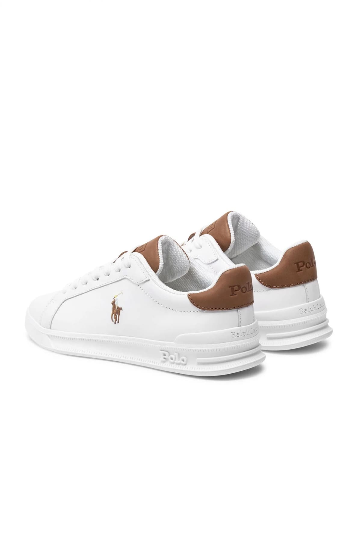 RALPH LAUREN ΠΑΠΟΥΤΣΙΑ SNEAKERS HRT CT II-SK-ΑΤΗ TAMΠΑ ΛΕΠΤΟΜΕΡΕΙΕΣ LOGO ΛΕΥΚΟ