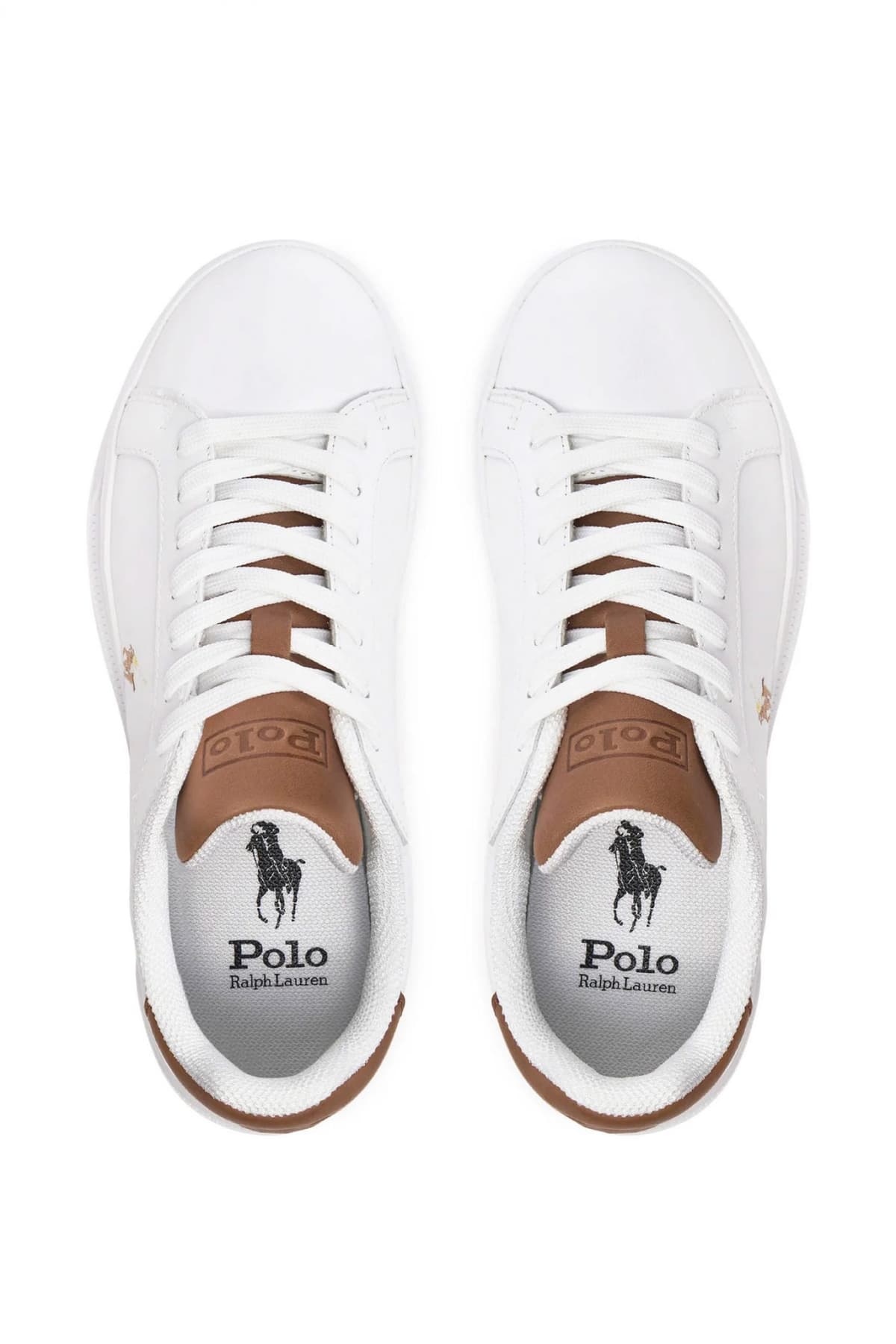 RALPH LAUREN ΠΑΠΟΥΤΣΙΑ SNEAKERS HRT CT II-SK-ΑΤΗ TAMΠΑ ΛΕΠΤΟΜΕΡΕΙΕΣ LOGO ΛΕΥΚΟ
