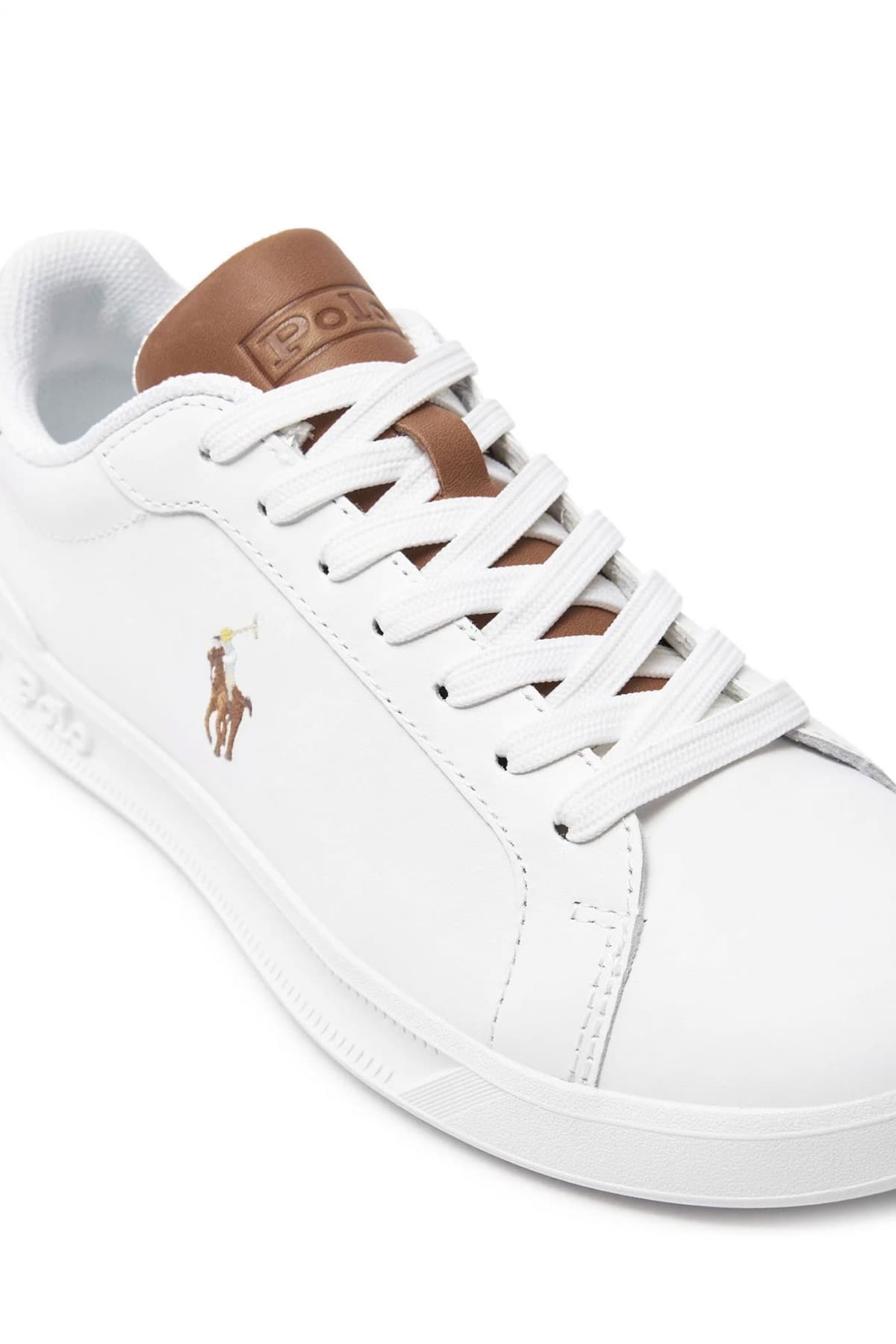 RALPH LAUREN ΠΑΠΟΥΤΣΙΑ SNEAKERS HRT CT II-SK-ΑΤΗ TAMΠΑ ΛΕΠΤΟΜΕΡΕΙΕΣ LOGO ΛΕΥΚΟ