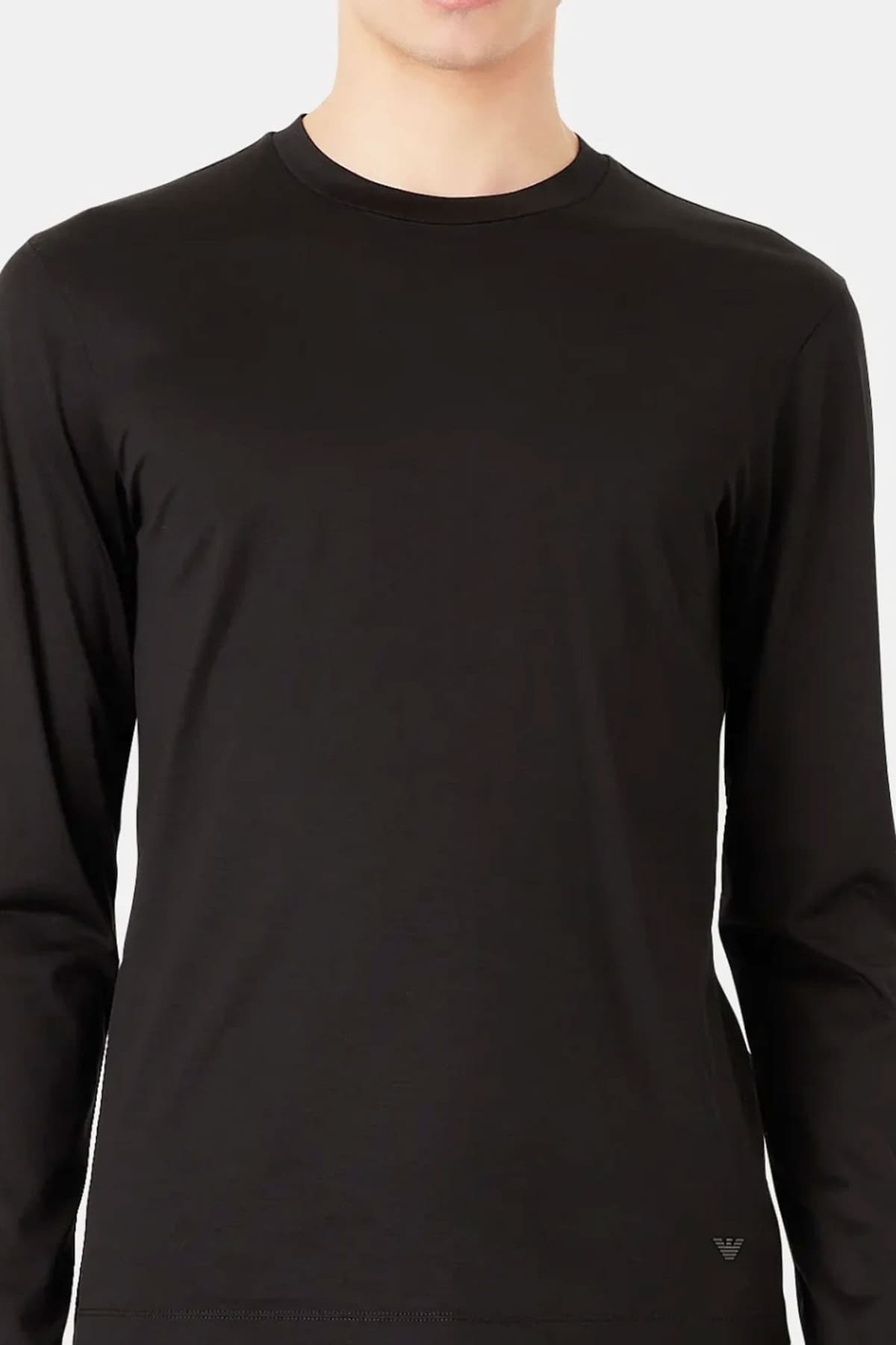 EMPORIO ARMANI T-SHIRT LOGO ΜΑΥΡΟ